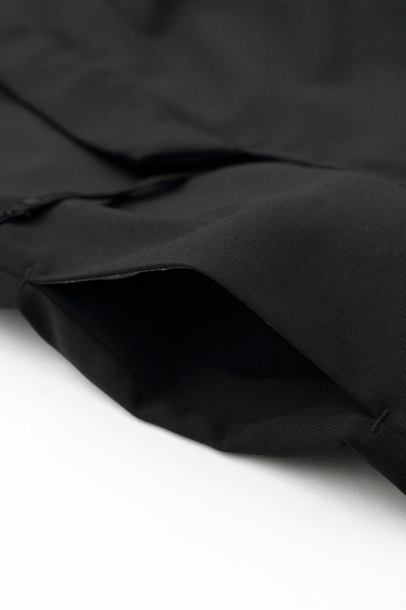 42双 梳毛(そもう) 鉄砲袖羽織(てっぽうそでばおり)/濡羽色(ぬればいろ)