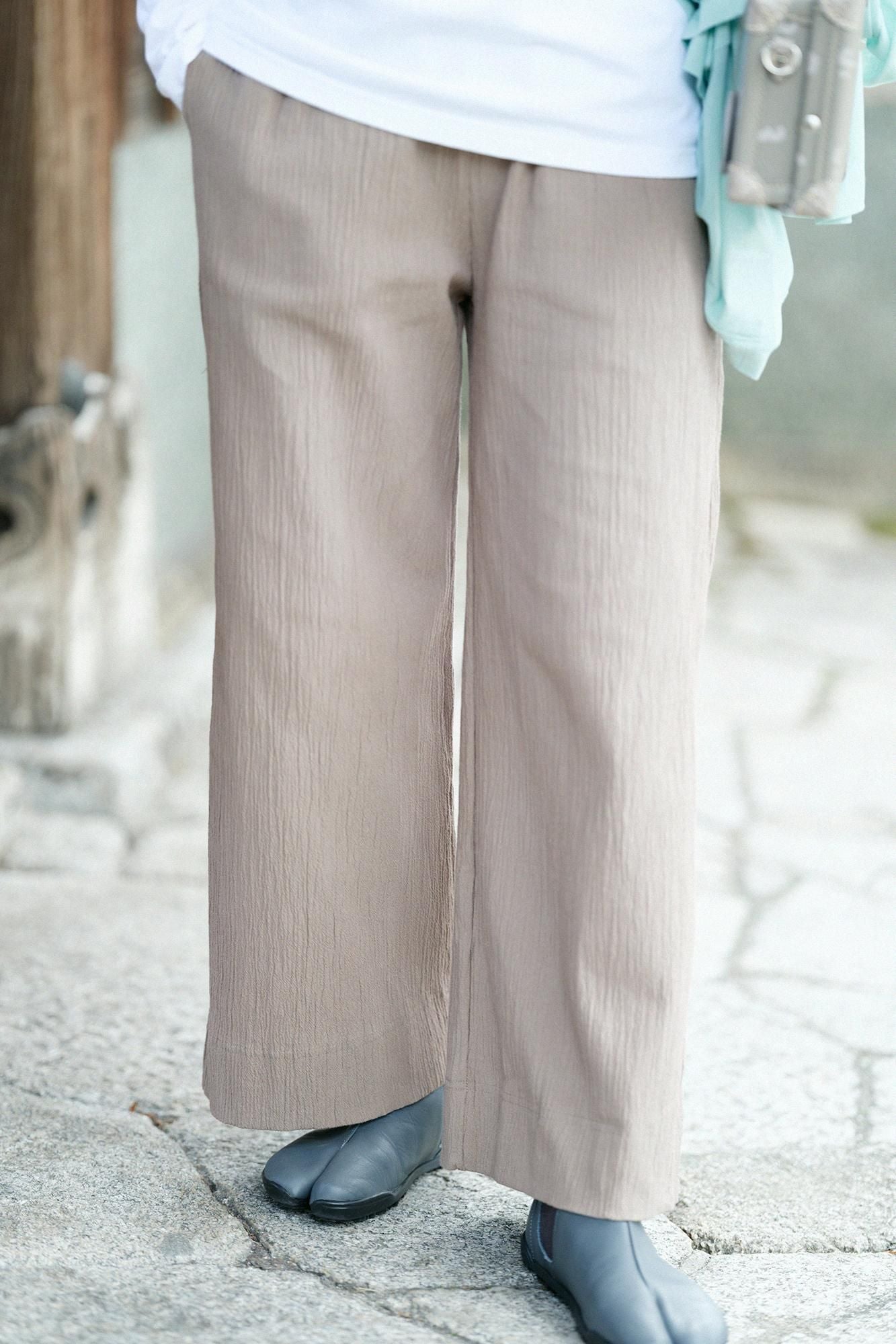 【online한정】타카시마치지미 20/10 와이드 팬츠 2.0/샤네즈