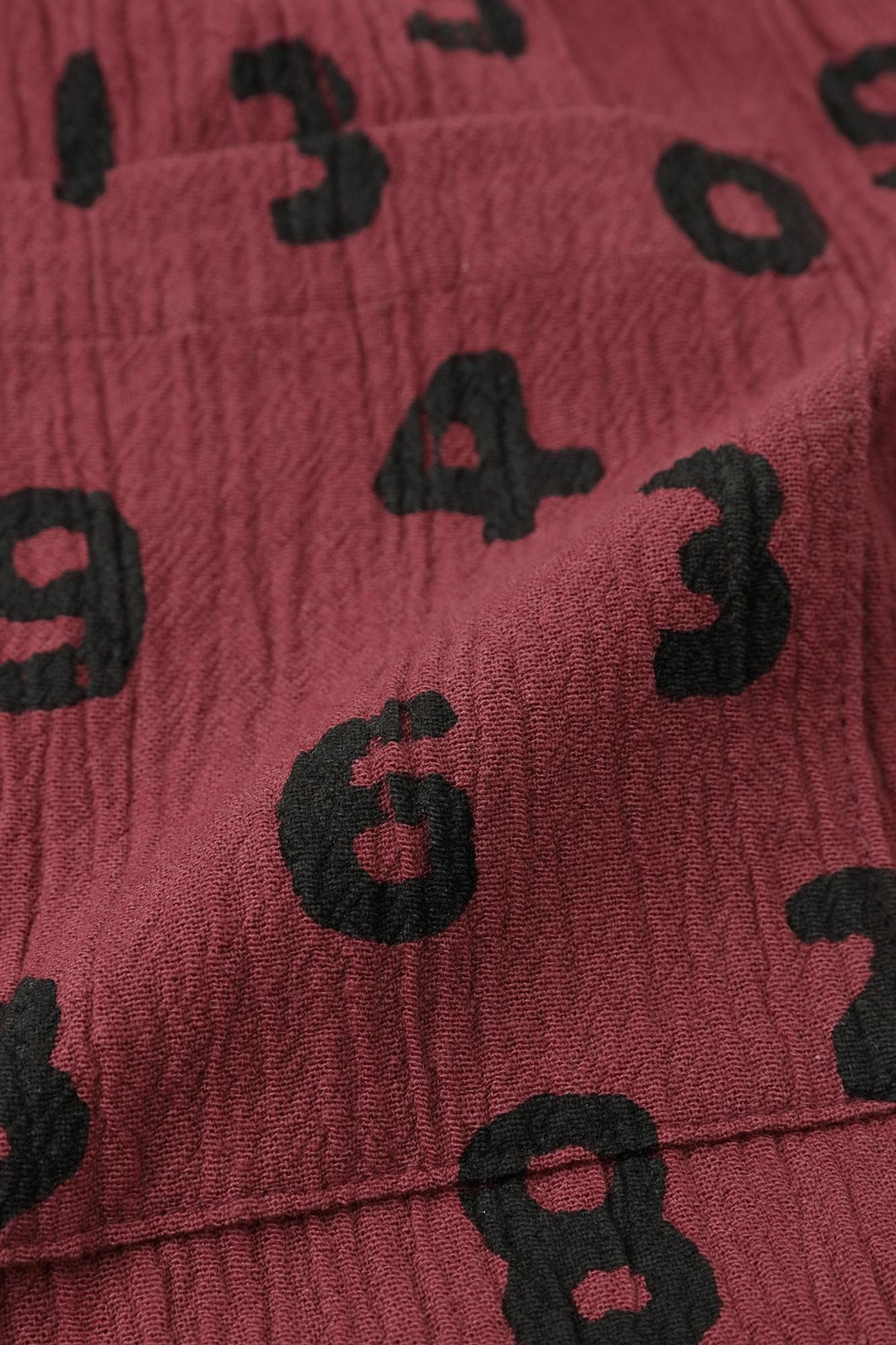 【net limited】Chizimi Cotton 20/10 Wide Pants 2.0 / Burgundy