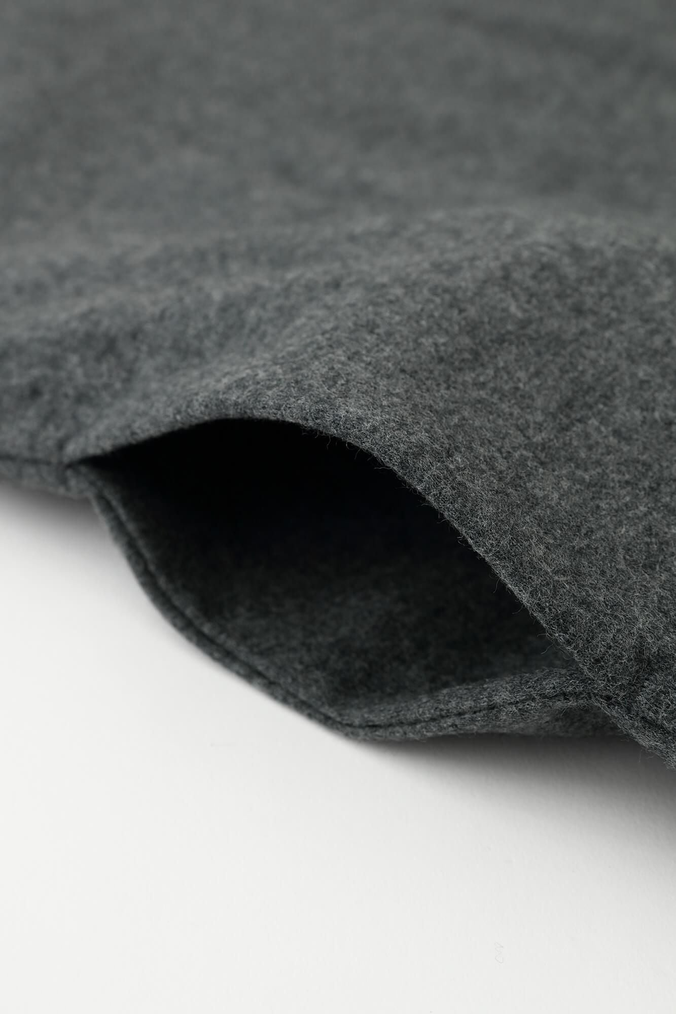 Combed Yarn Felted Interlock Knitting-Sided Knit Largo One-piece Dress Maxi Length / Grey Ink