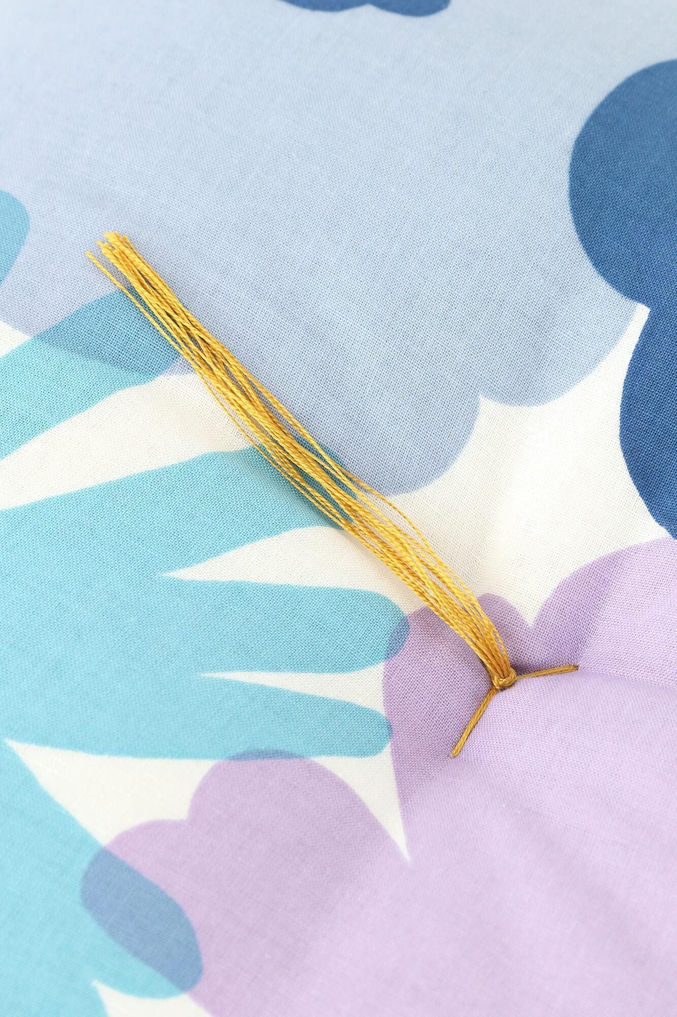 SOU・SOUの京座布団(21番手平織)/おおらかとりどり 中 水紫(すいし)【※お届けに約3週間】