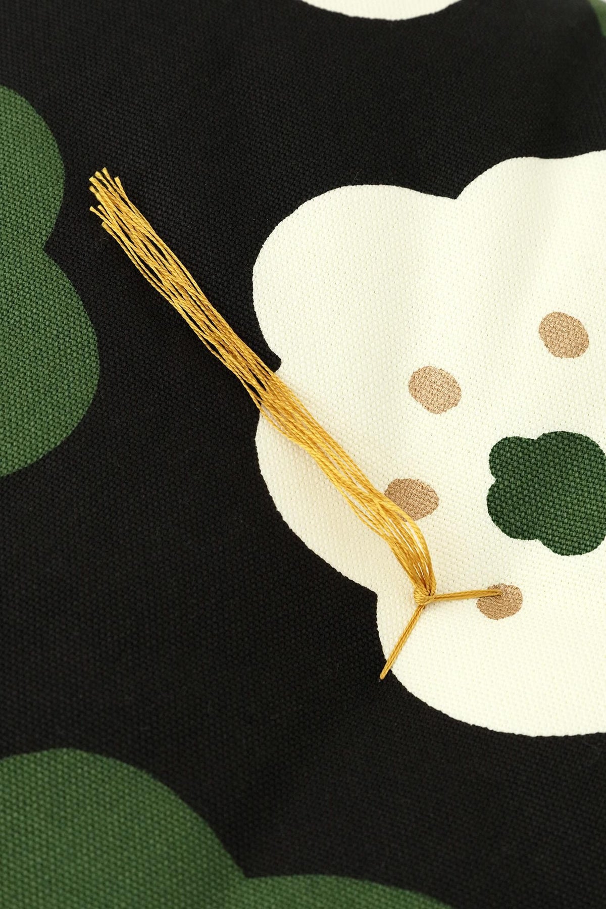 【Delivery in 4-6 Weeks】SOU・SOU Kyoto Cushion (No.8 Canvas) /Smile Small Black