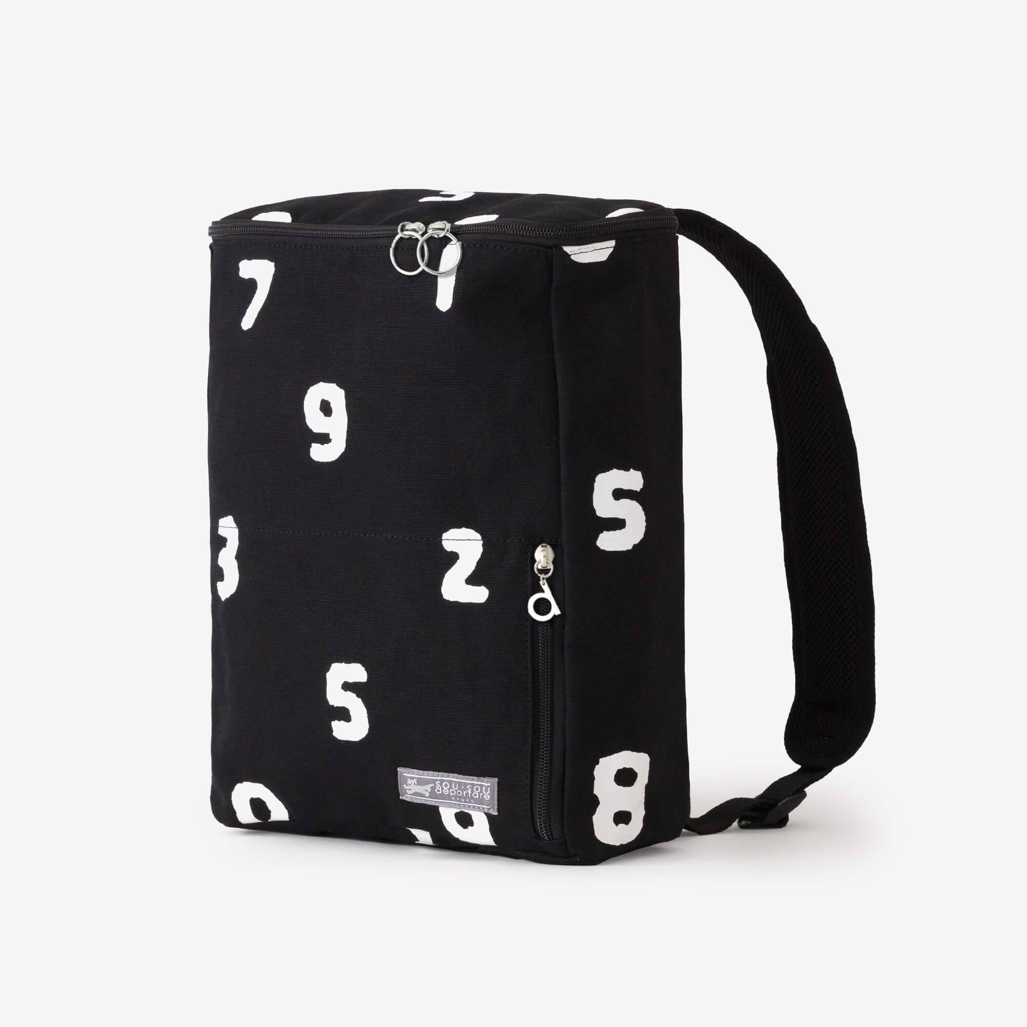 BOXバックパック 小/SO-SU-U 濡羽色(ぬればいろ)×つくも