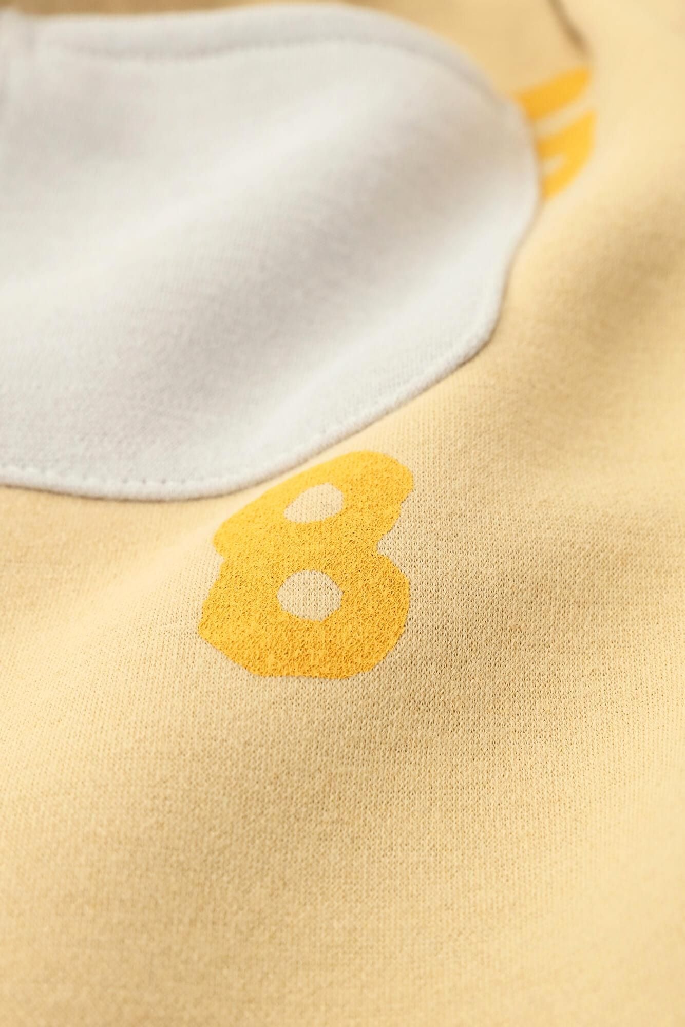 ●瓦楞編 童裝長褲/SO-SU-U 十數 淺黃色