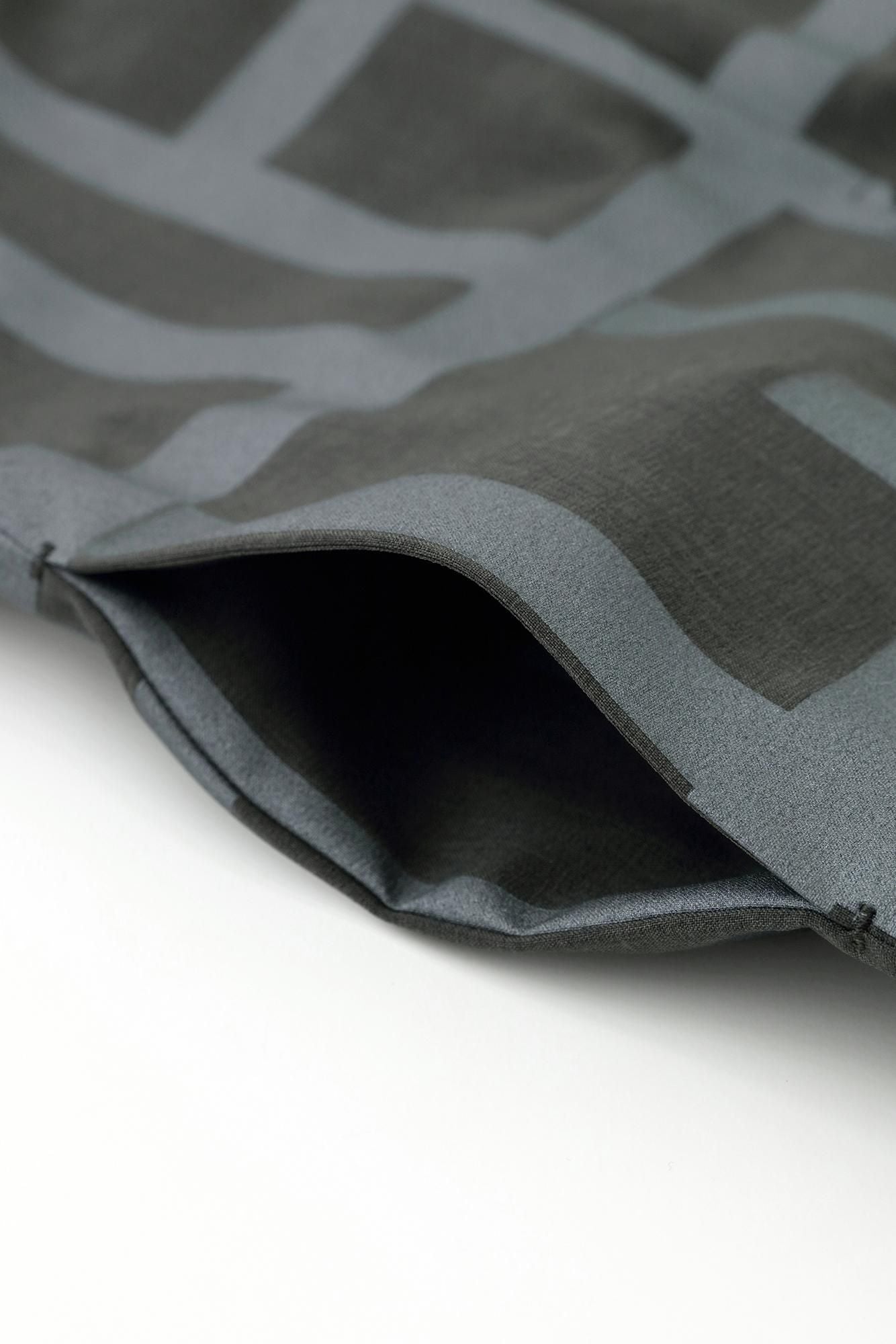 RIRANCHA(R) EVERETT(R) Rectangular Sleeve Coat Mid-length Single Layer / Fence Ink Black