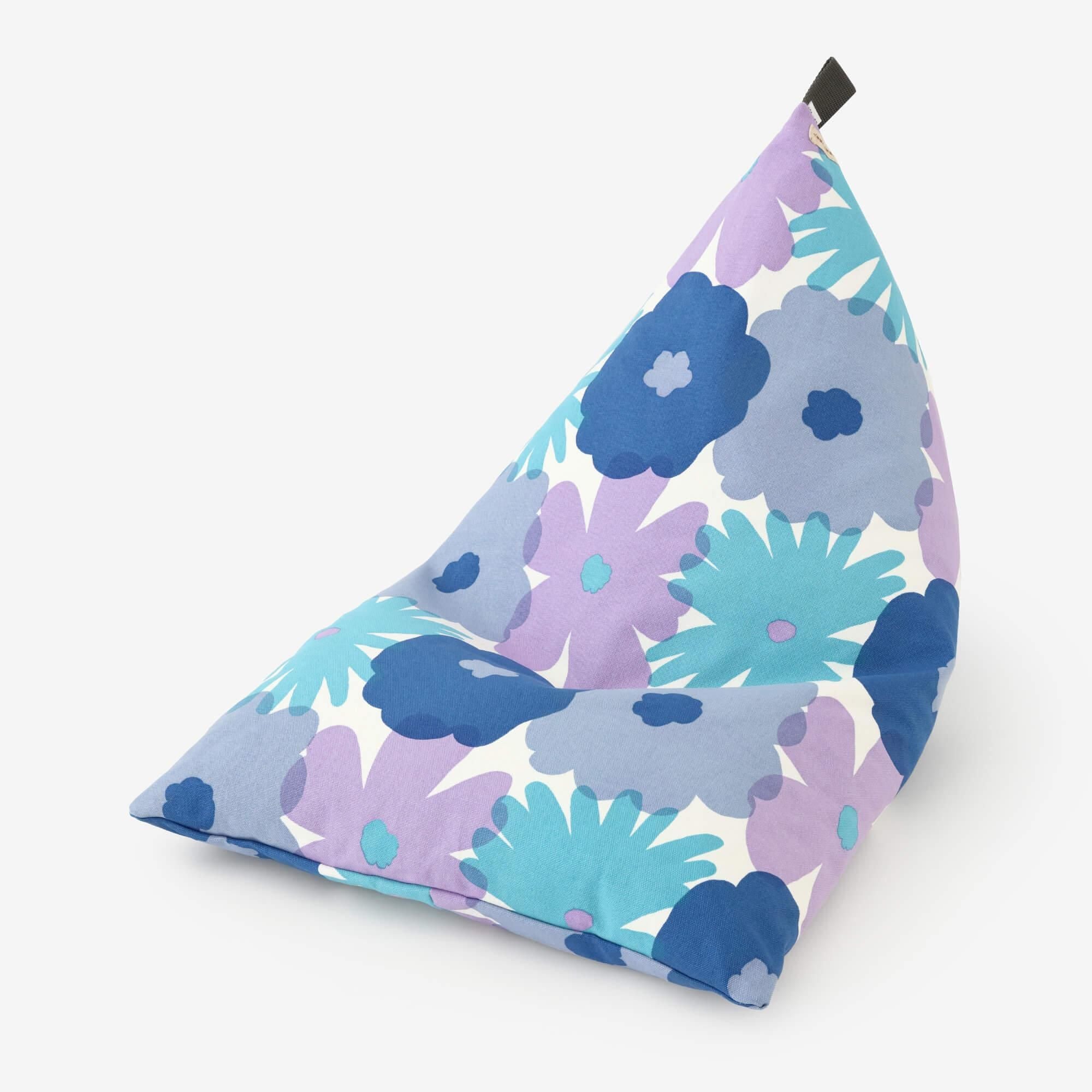 クッション座椅子/おおらかとりどり 中 水紫(すいし)【※お届けに約3週間】