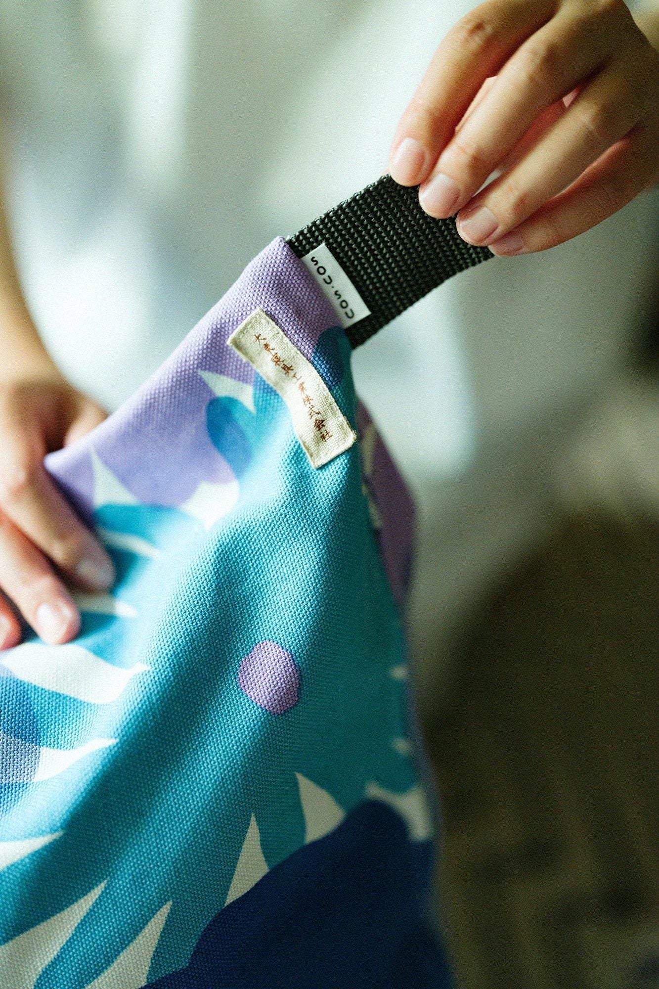 クッション座椅子/おおらかとりどり 中 水紫(すいし)【※お届けに約3週間】