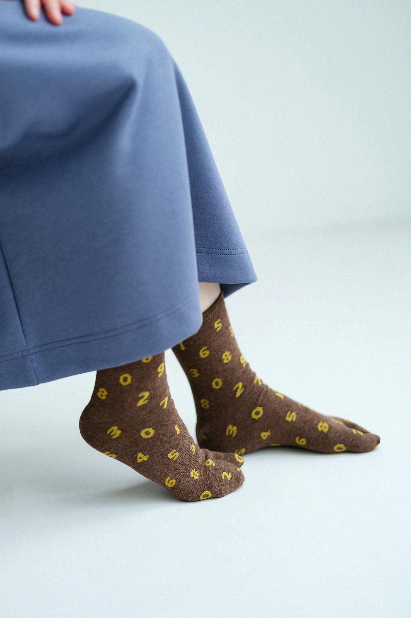 【net Limited 40%OFF】Eco Tabi Socks (Mid-calf)/SO-SU-U Heather Agarwood【Women】