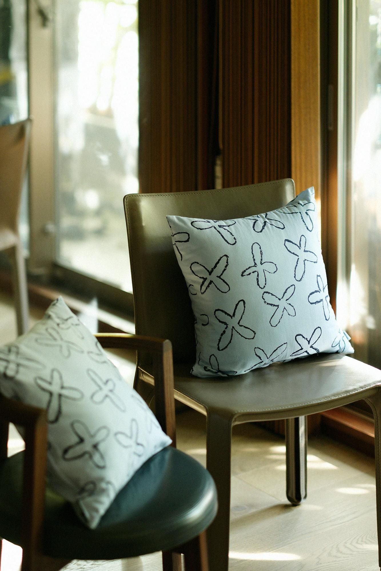 平織り20番手 クッション(座布団)カバー/すずしろ【※お届けに約3週間】