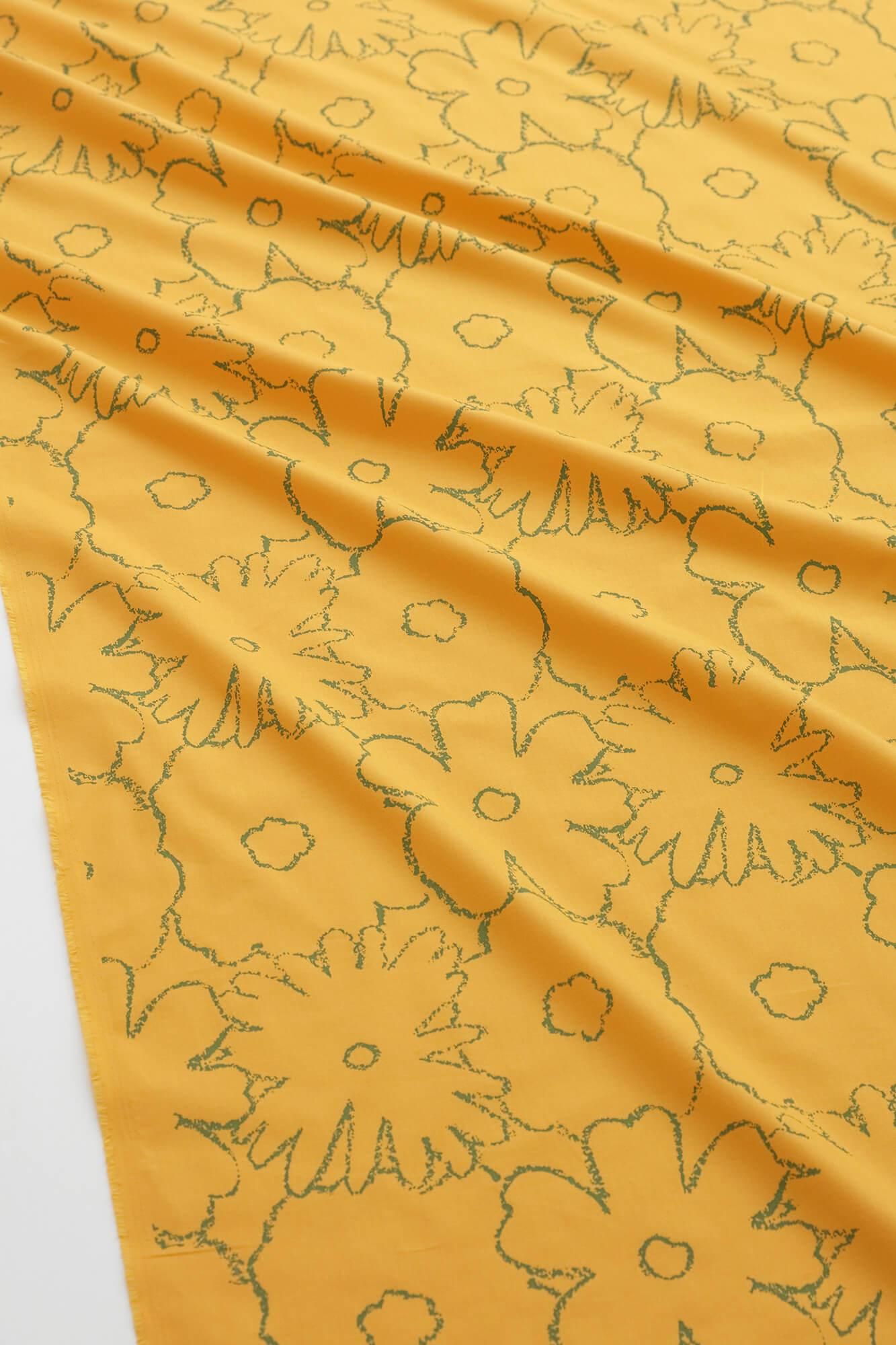 Textile sold in cuts (20th count plain weave)/Oraka Graffiti<50cm>