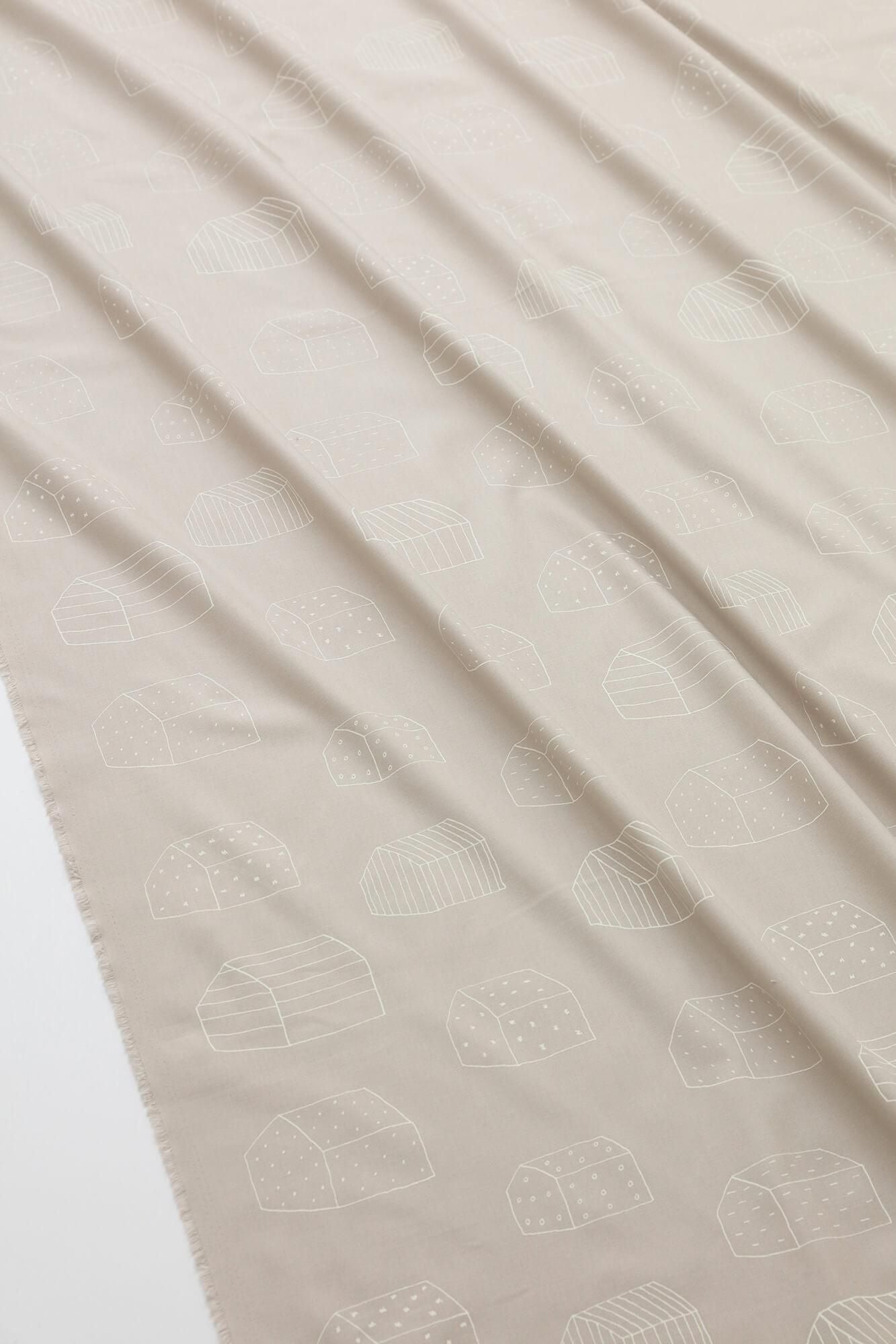 纺织品测量(第20个平原编织) /房屋(Shuraku)<50cm>