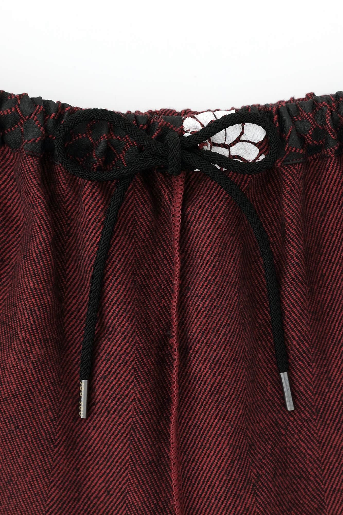 코튼 린넨 스기아야오리 히다 몸뻬/구름사이에 국화 Suo Iro