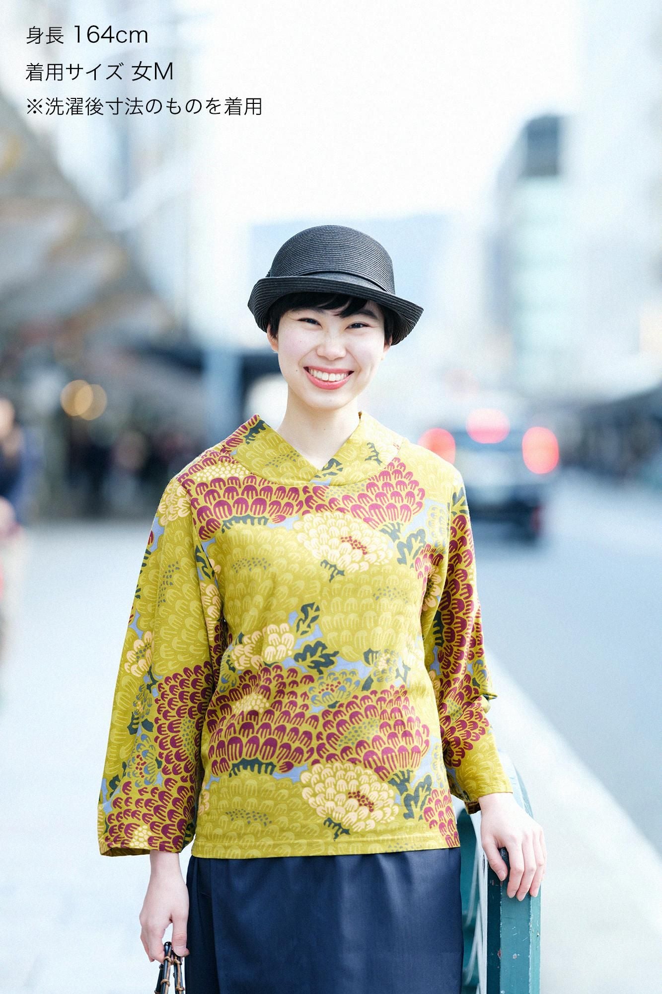 高島縮棉 40/40 和服領上衣/絢爛光華