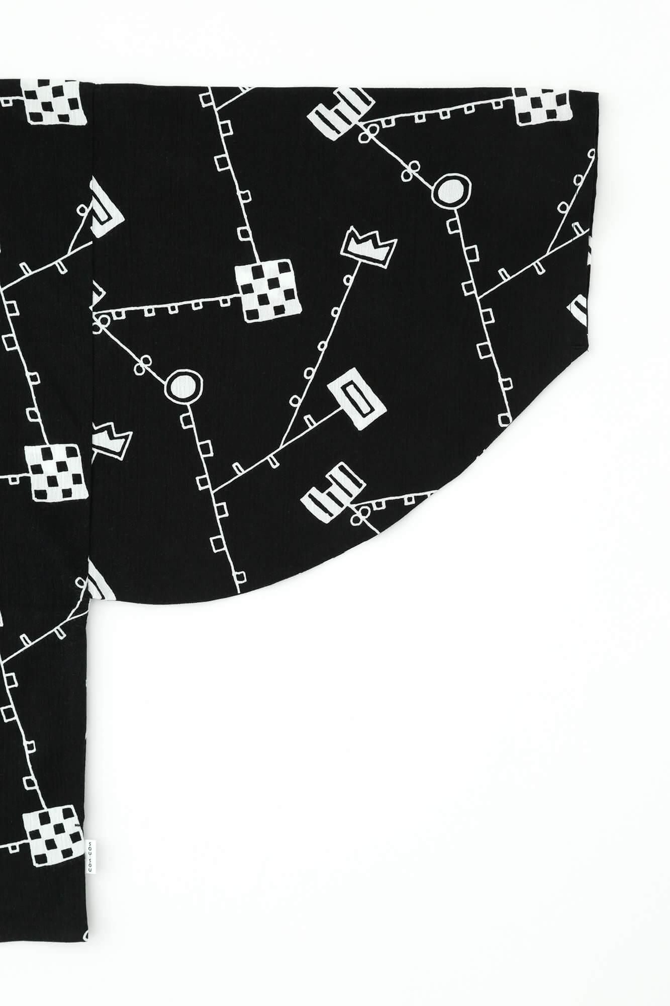 Chizimi Cotton 20/20 Naginata Square Top / Scroll Play