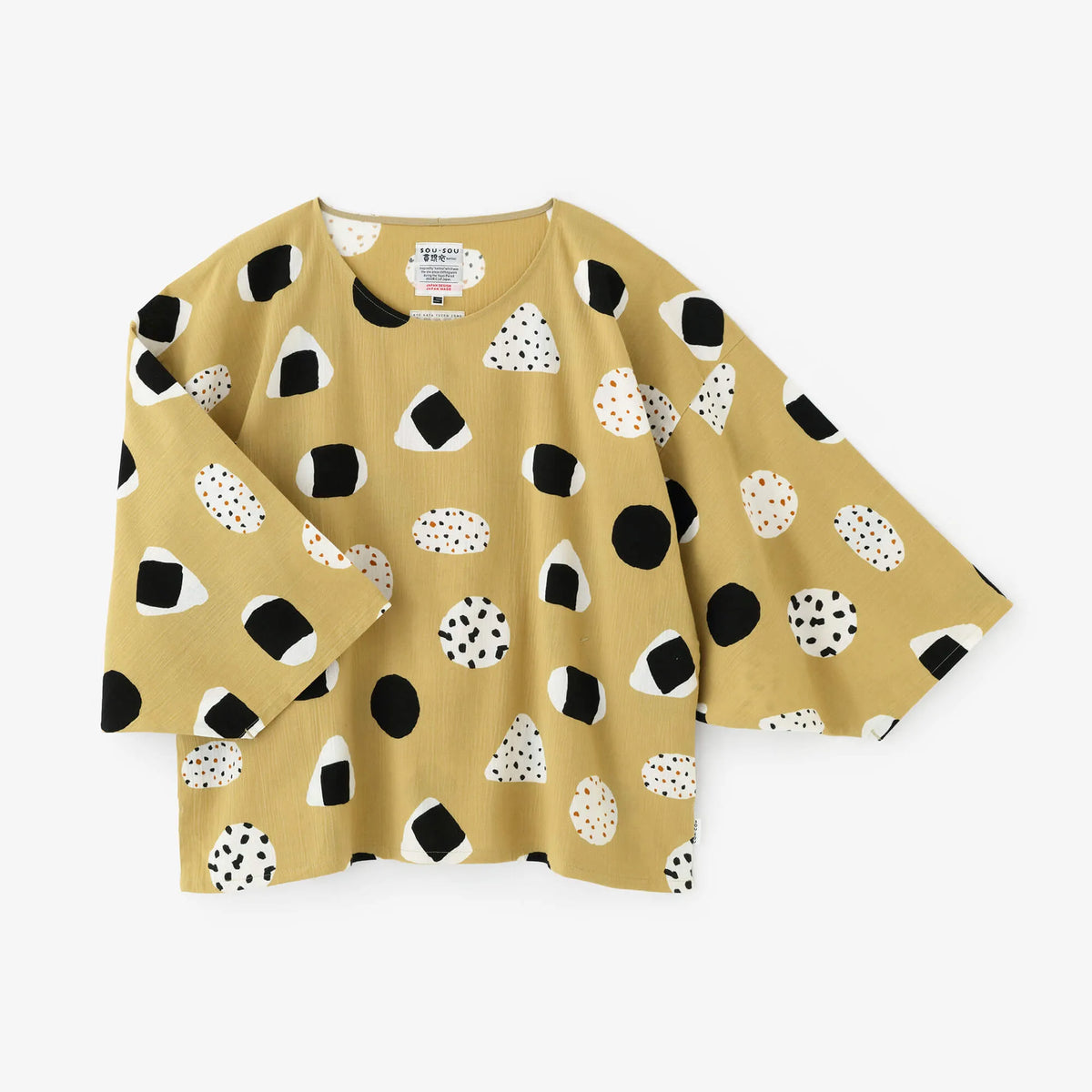 Chizimi Cotton 20/20 Naginata Square Top/Rice Balls