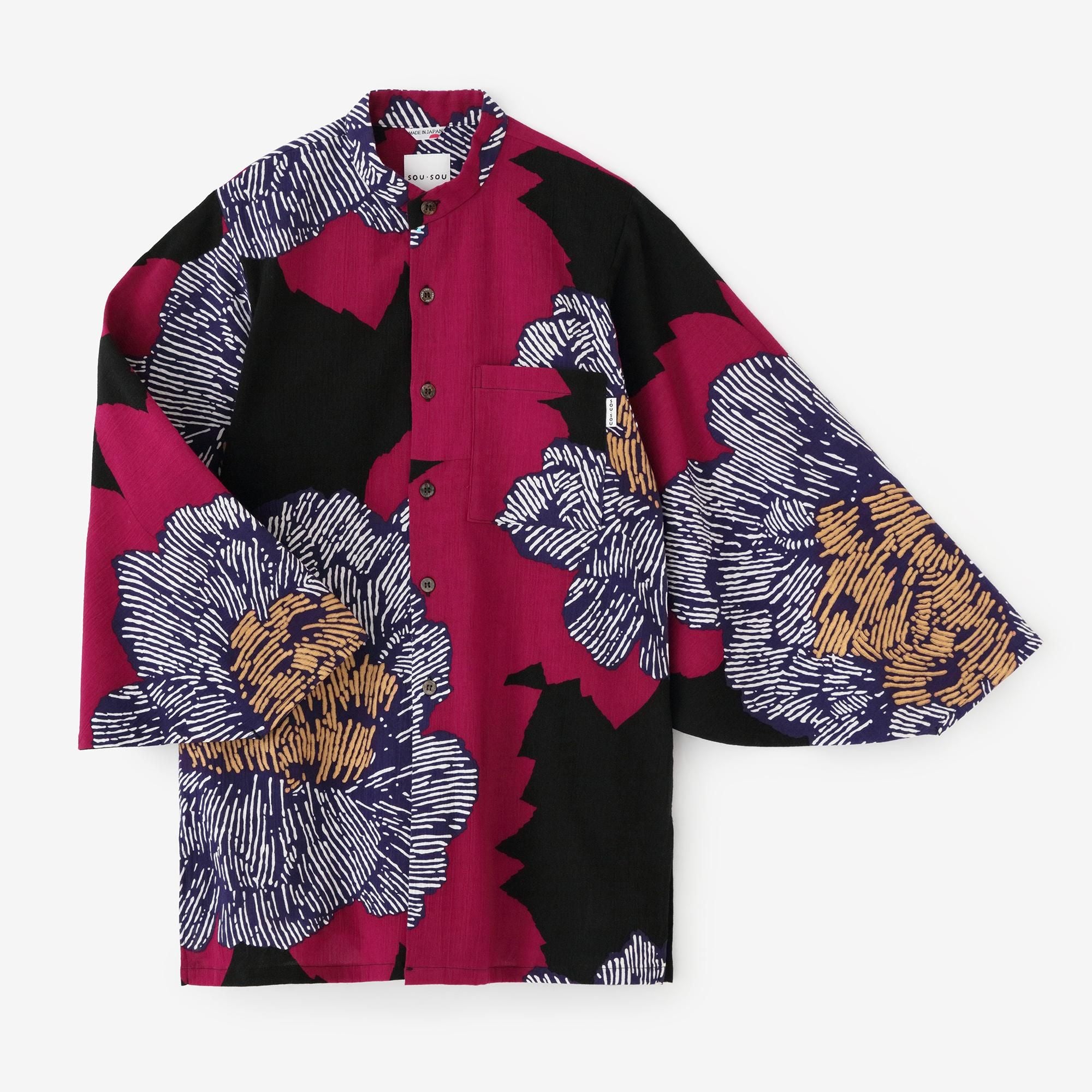 新品　試着のみ　ソウソウ　ワンピース　高島縮 薙刀長方形衣　芍薬　灯火 新品 試着のみ ソウソウ ワンピース 高島縮 薙刀長方形衣 芍薬