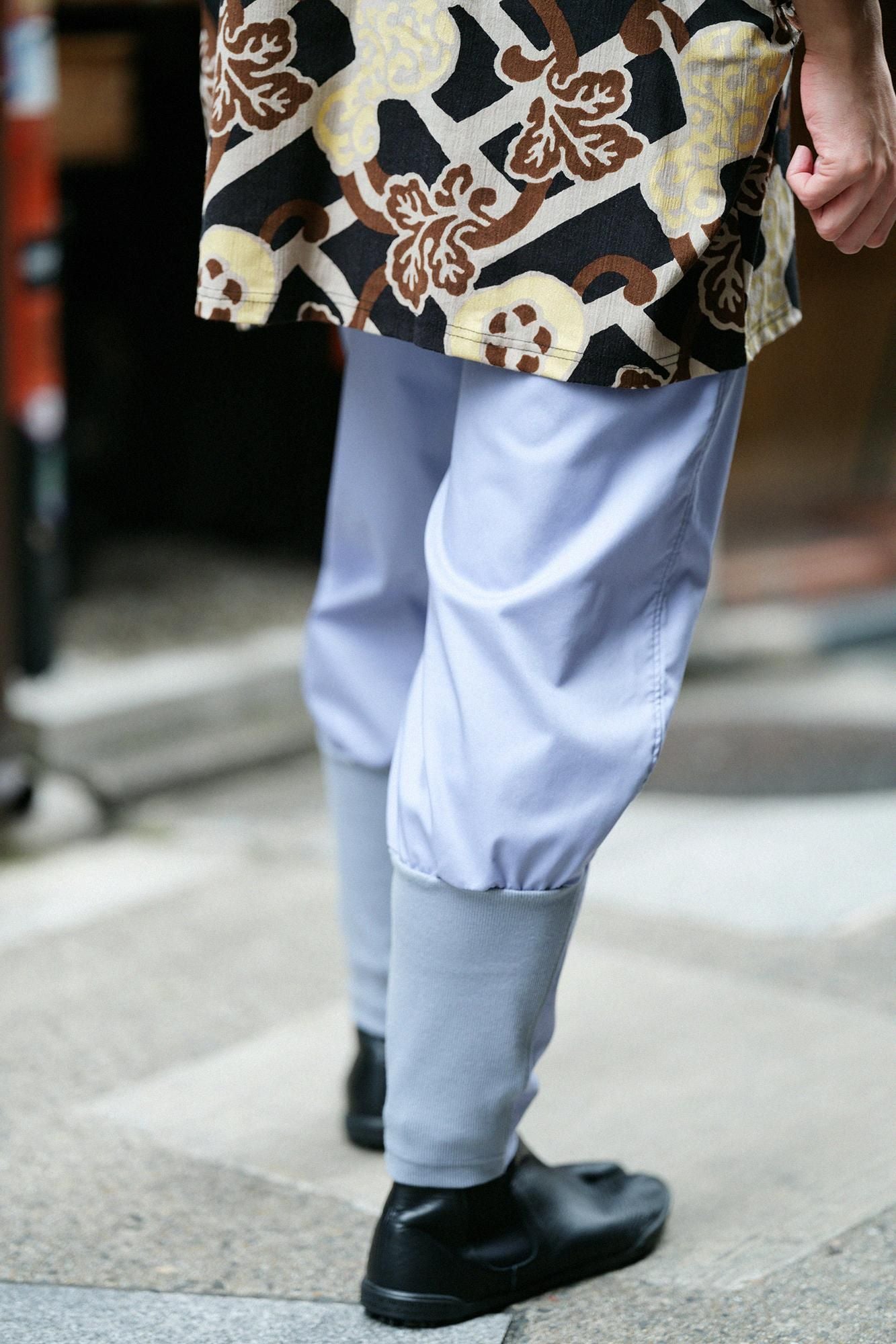 【net限定30%OFF】伸(しん) パルパー(R) 斜子織(ななこおり) 裁付(たっつけ)えんゆう穿き/紅掛空色(べにかけそらいろ)