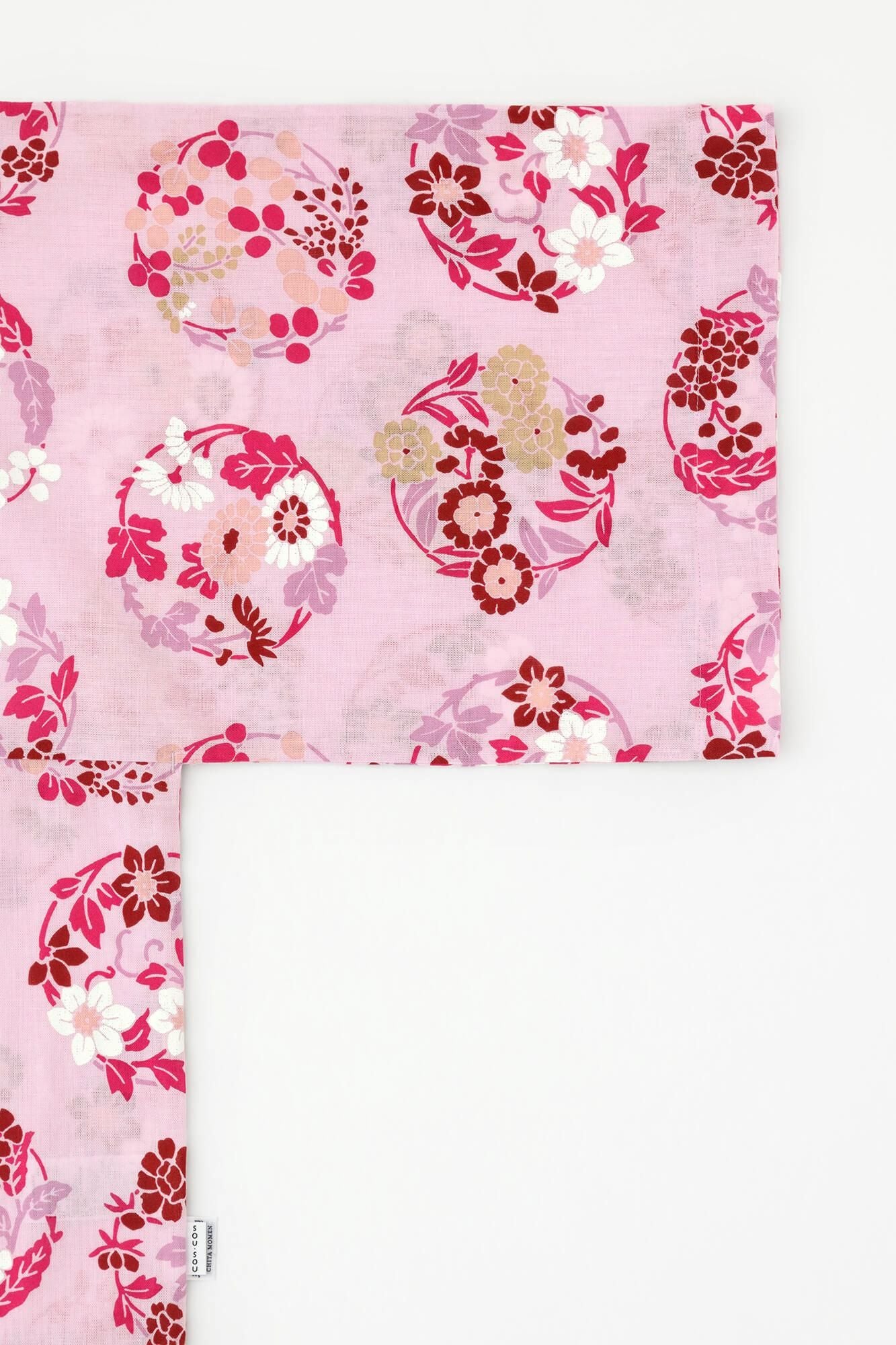 【官網限定】知多木棉 文 大帷洋裝 短長度(Mijikata)/花丸紋樣(花丸紋樣)