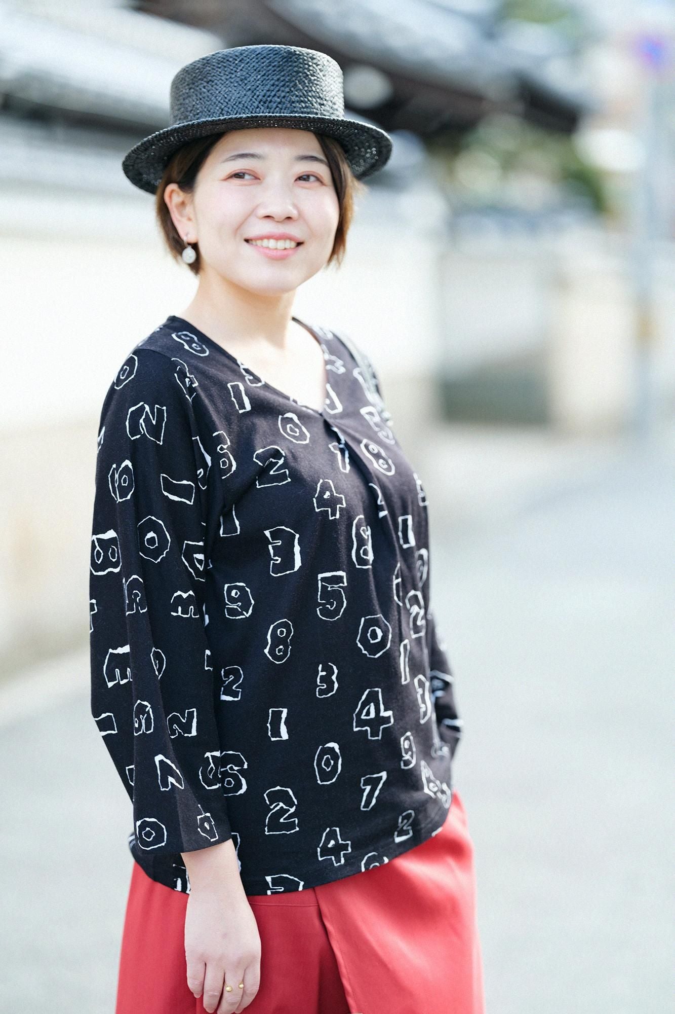 Naginata Round SleeveNaginatasignfolds)Ji-ban/SO-SU-U Paper Collage