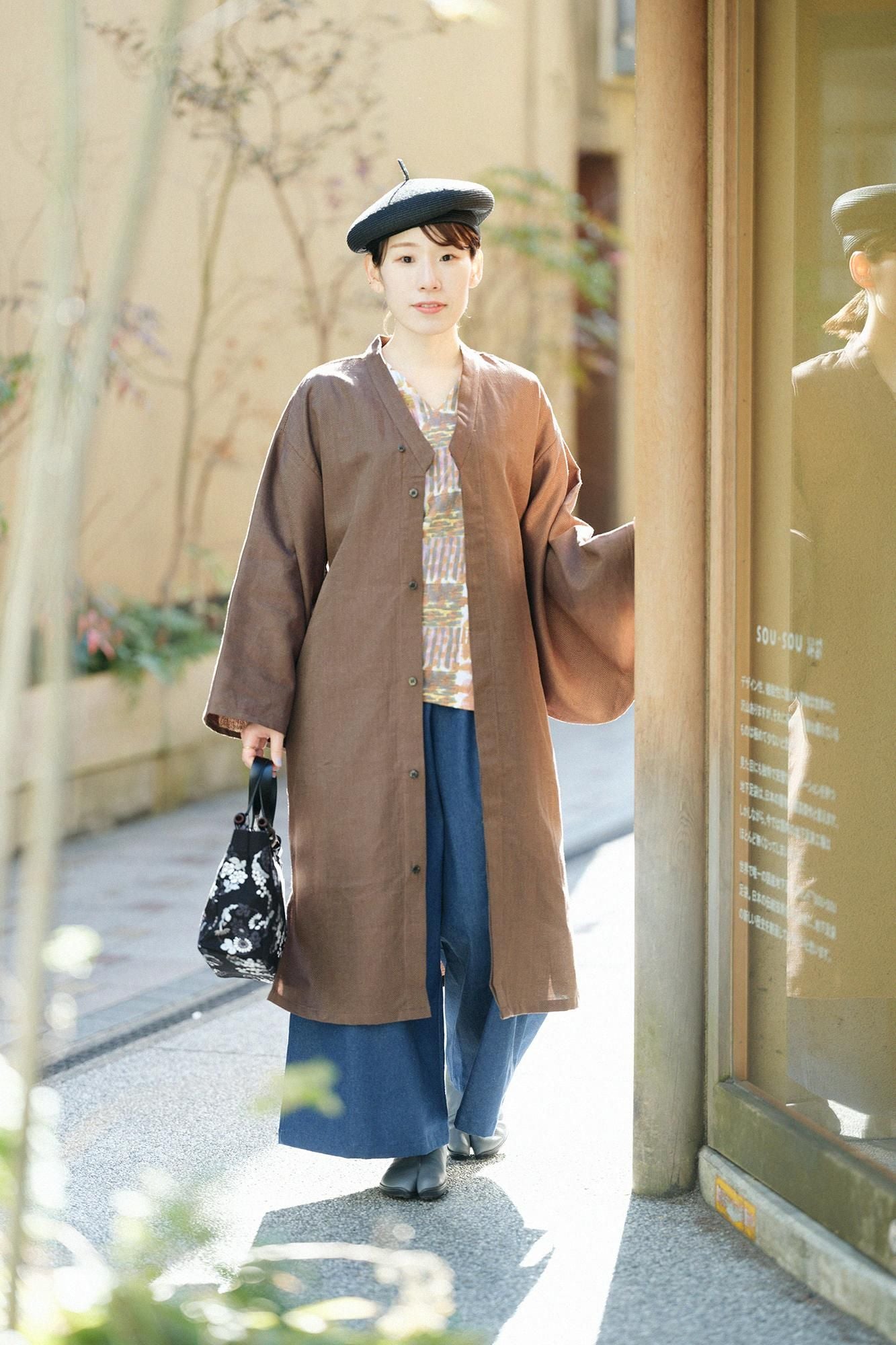 未拧紧的衣领,3/4长/kagero