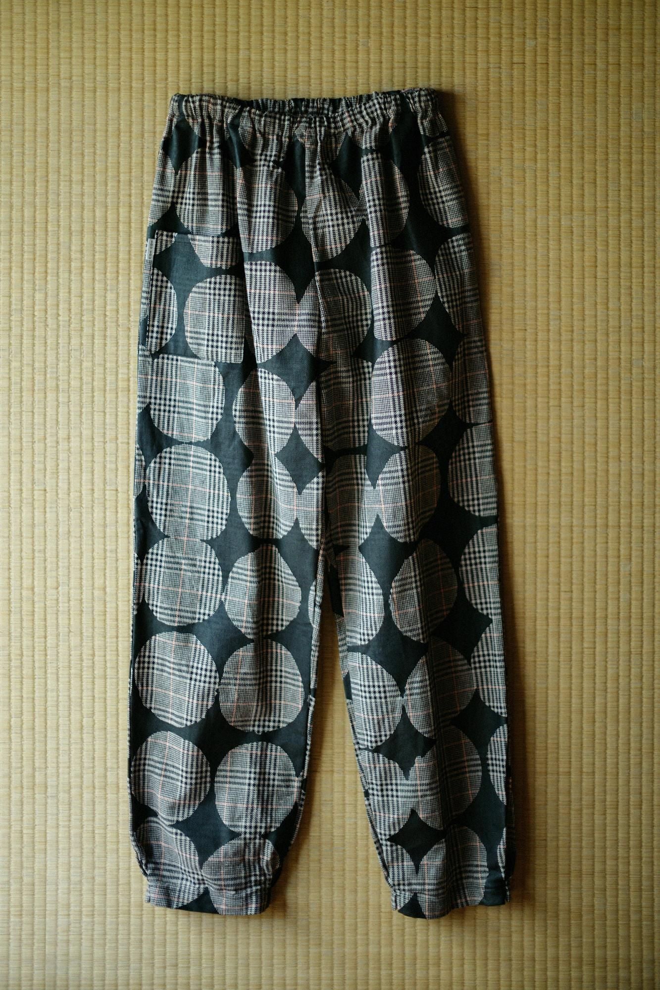 大麻猎犬编织(Chidori koshiori)褶皱(折叠)monpe/ohakaki