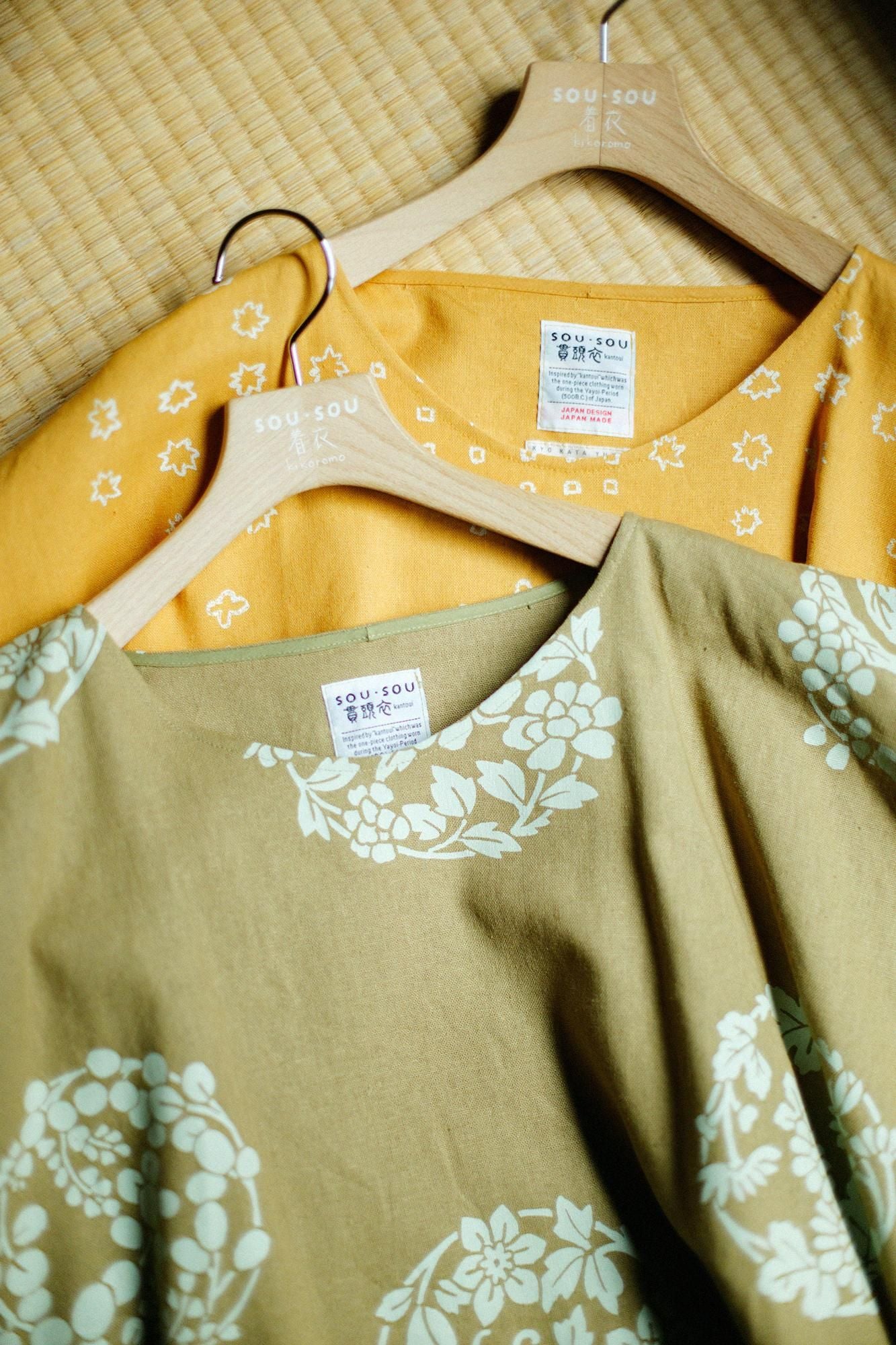 【官網限定】麻 長方形洋裝(chohokei)/山霰和留白 金黃色