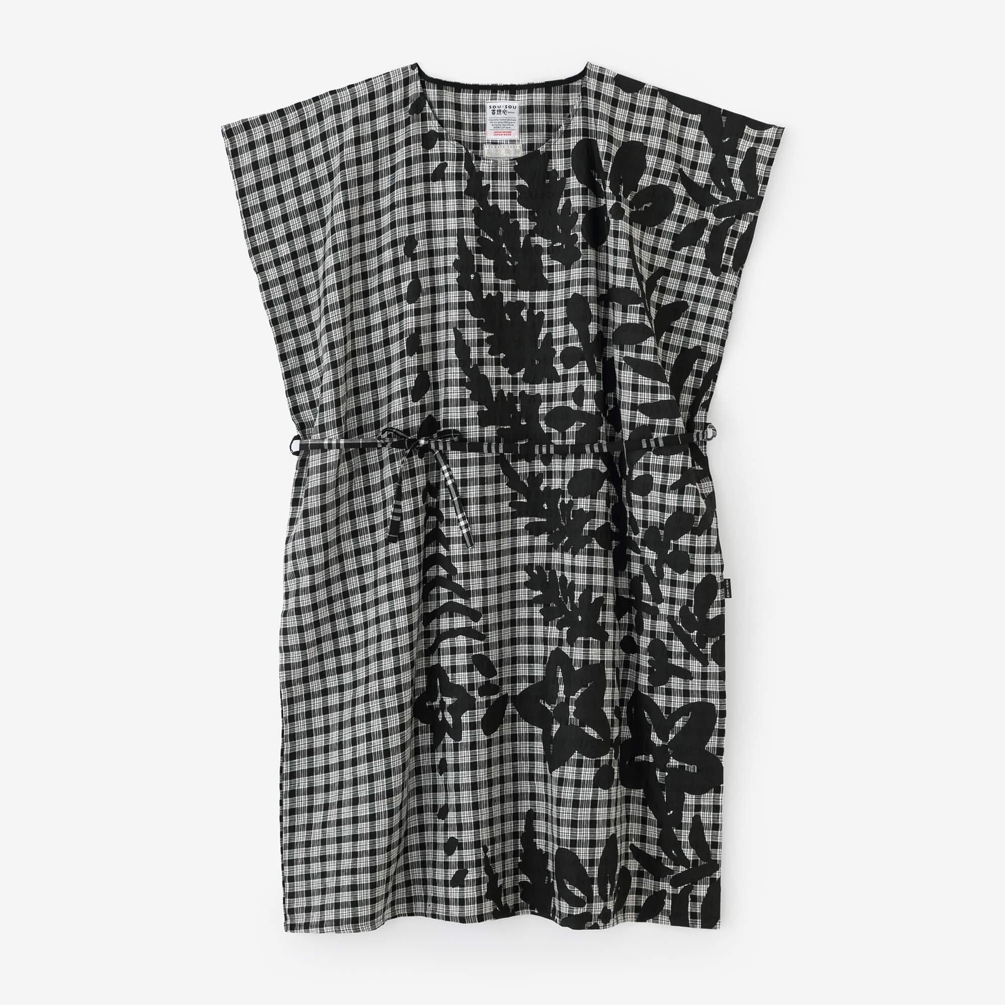 大麻矩形服装 /野花和边缘