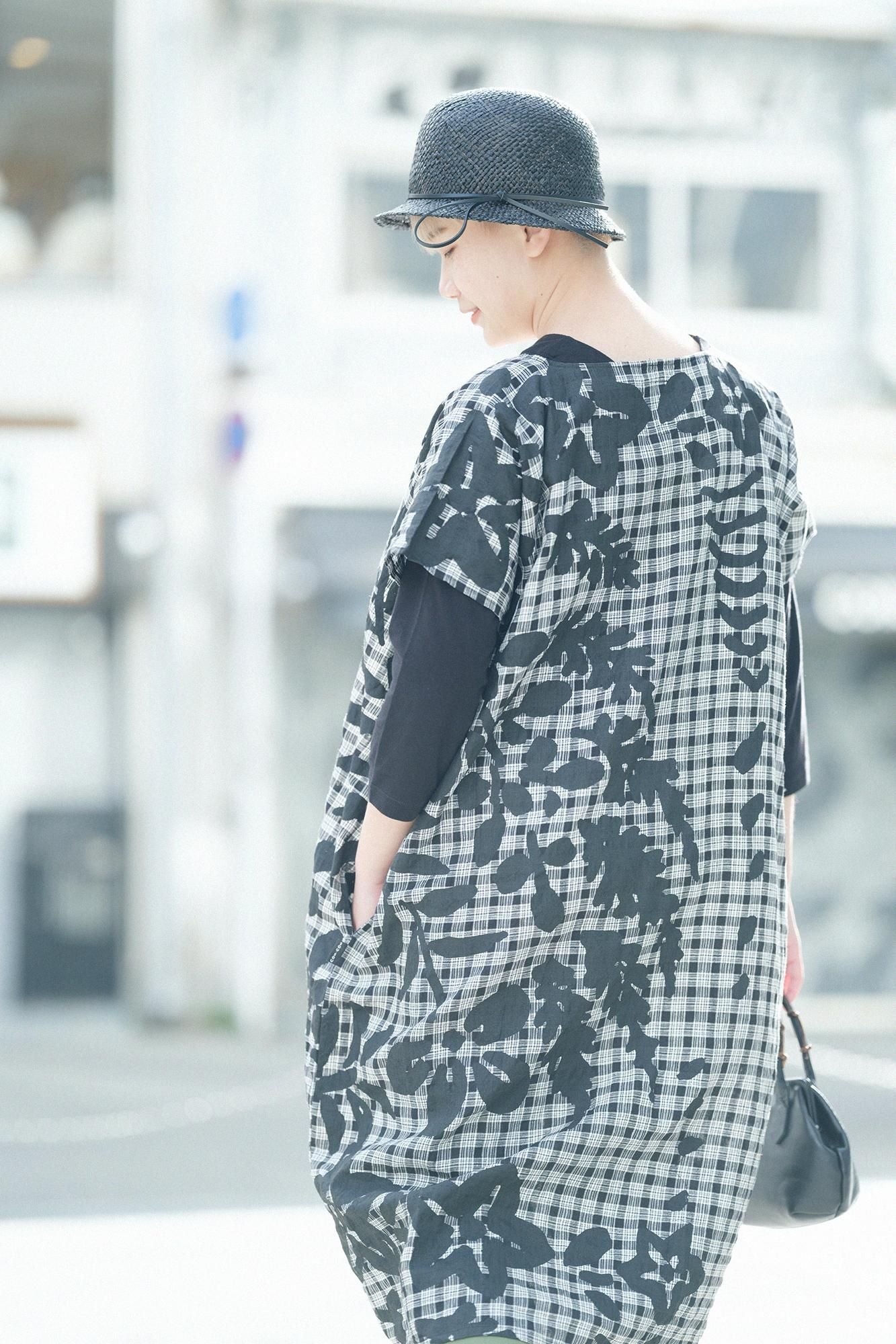 大麻矩形服装 /野花和边缘