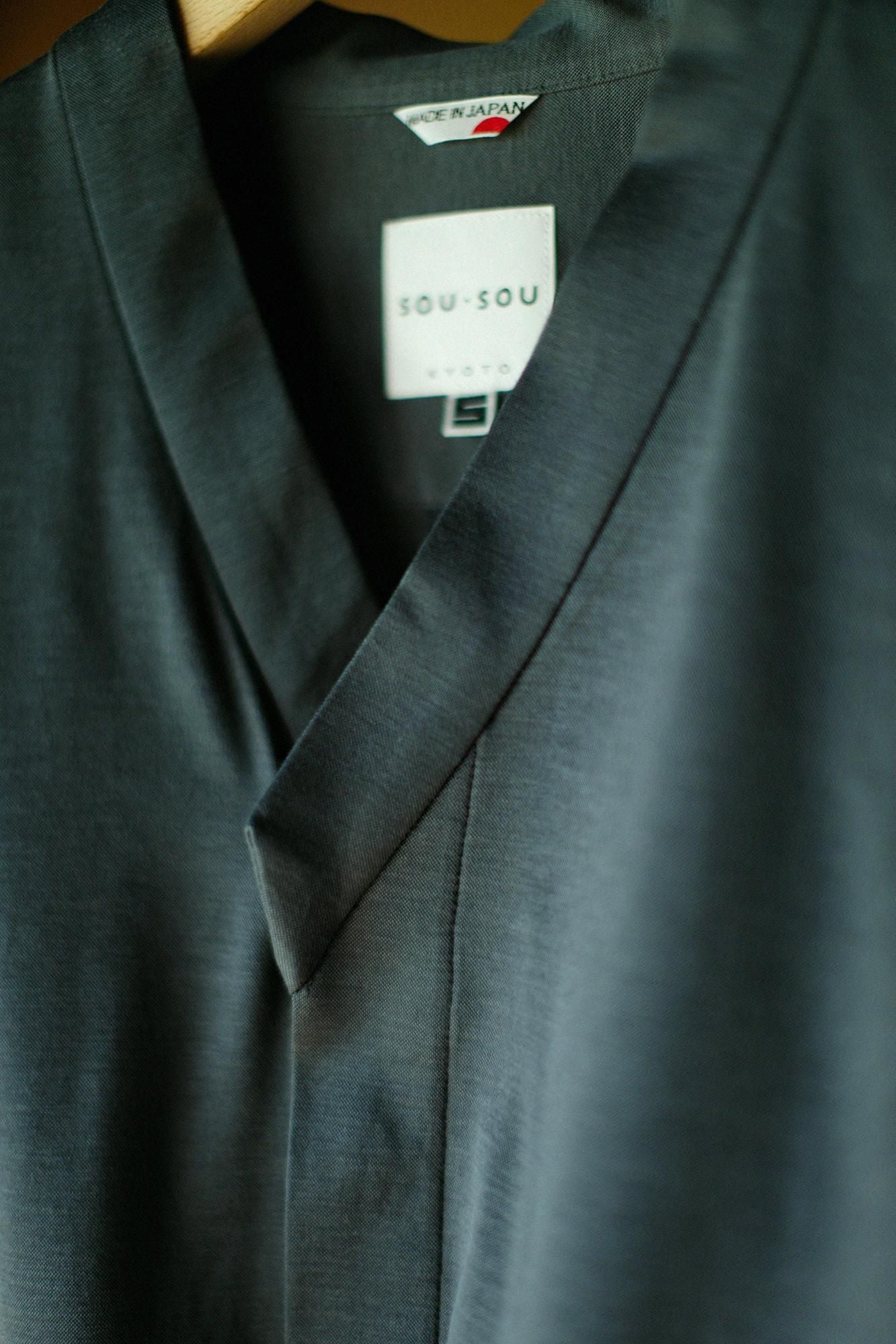 棉花杯Ami naginata kari长袍(Naginatakarigoromo)薄项圈(Mijikatake)/铅颜色(namariiro)