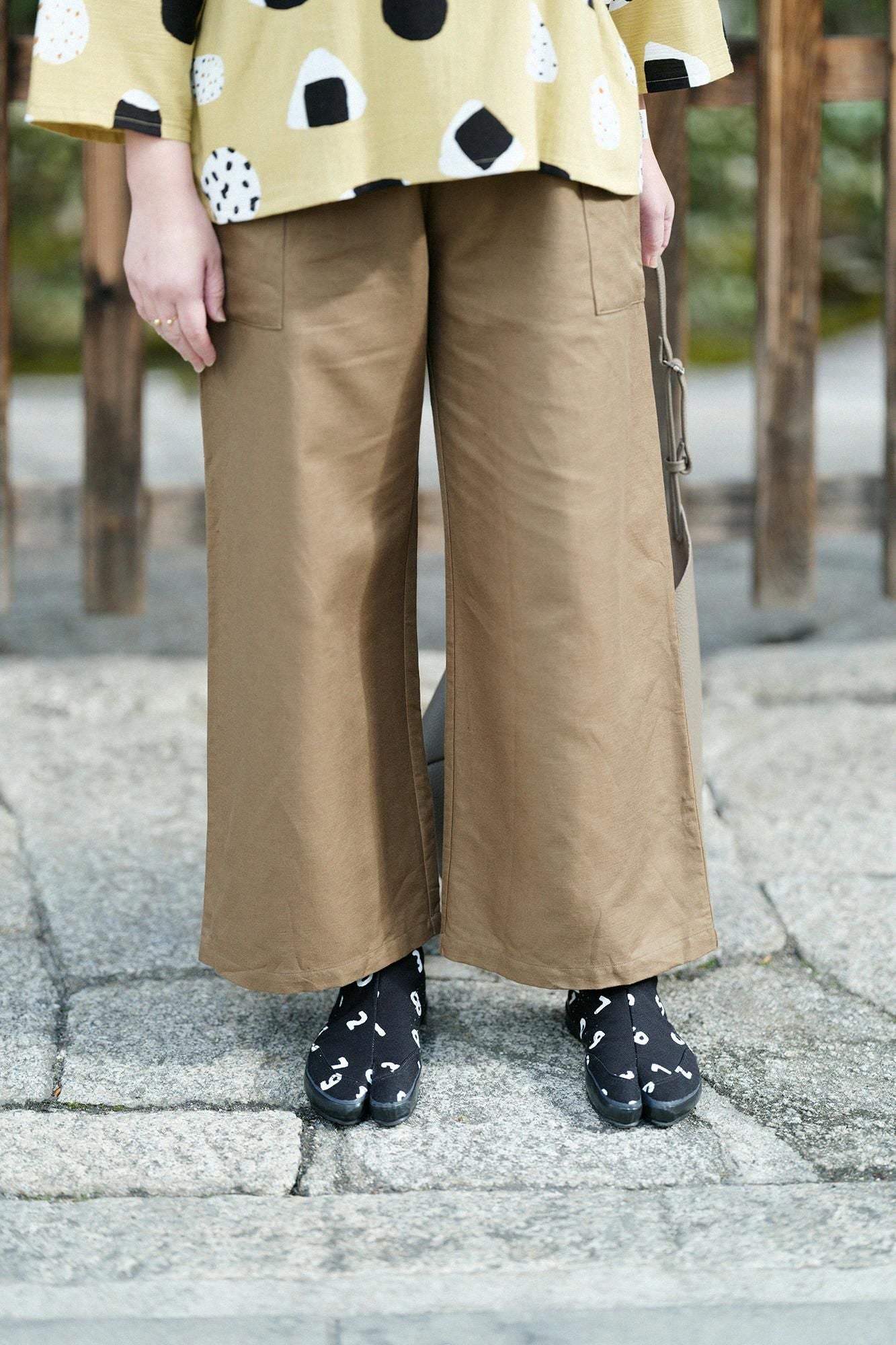 棉花斜纹织布(Ayari)袋(奖励)monpe/rokocha(rokocha)