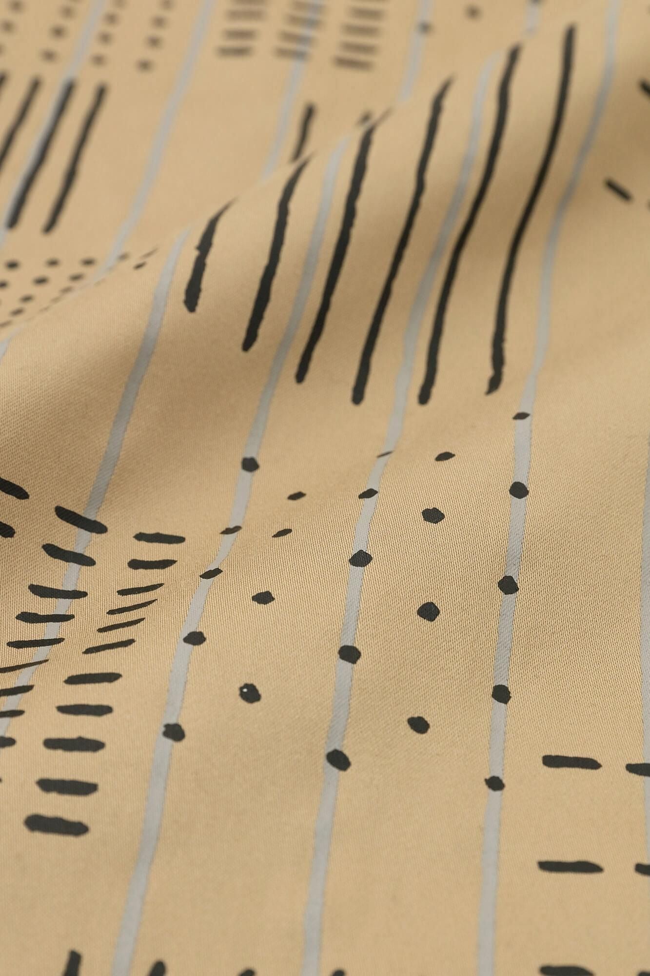 Étirement satin daimonjiyama / gaps et rayures (shima) crasse jaune