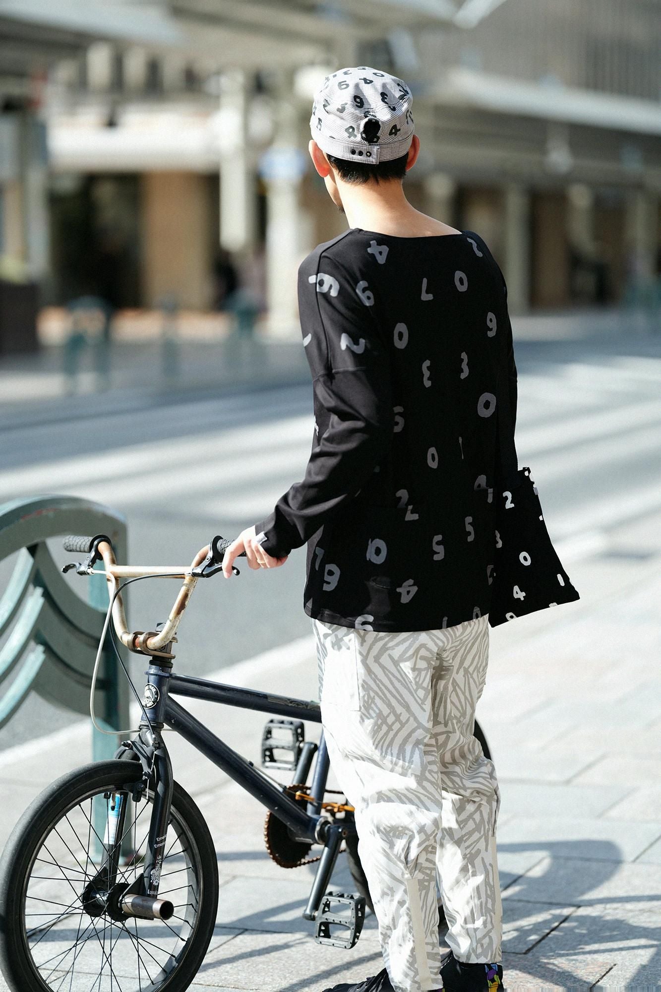 彈性斜紋織BIKE 修腿馬術褲/鋸齒狀 象牙色