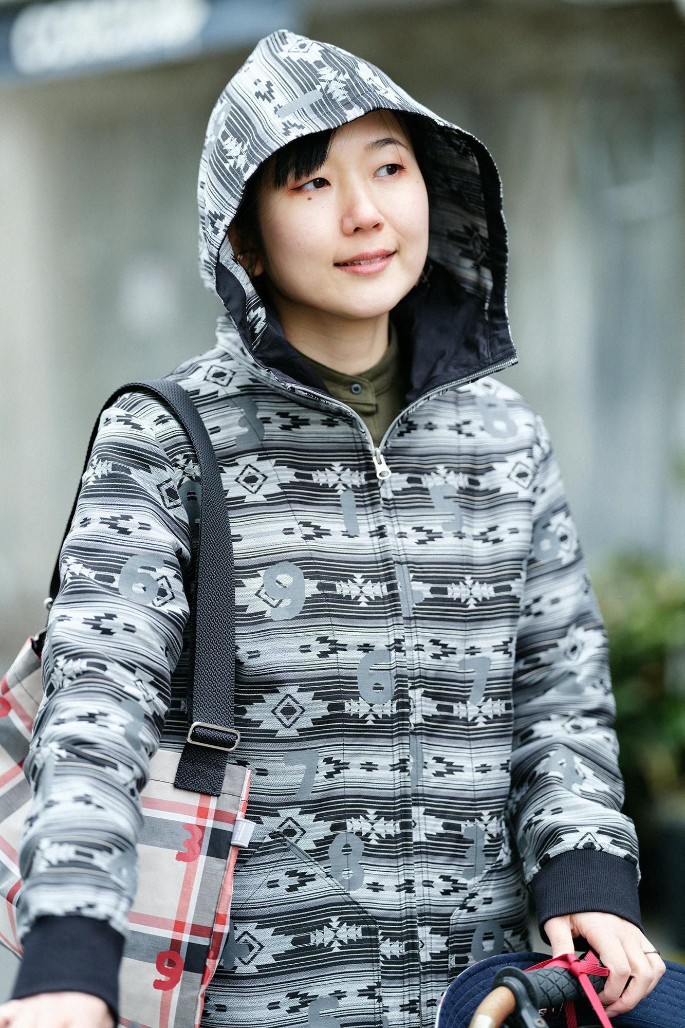 Navajo Jacquard BIKE Parka / SO-SU-U Black