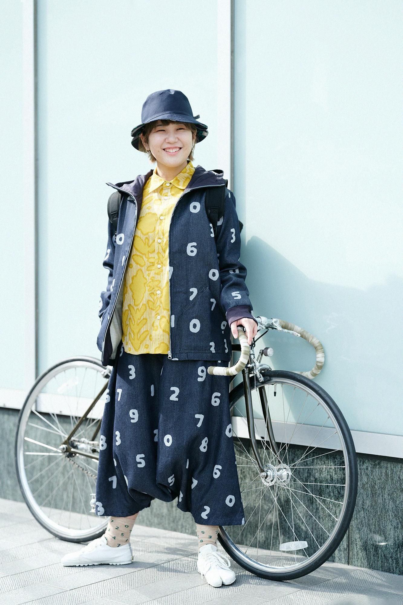 高島縮棉 20/20長袖襯衫/花影