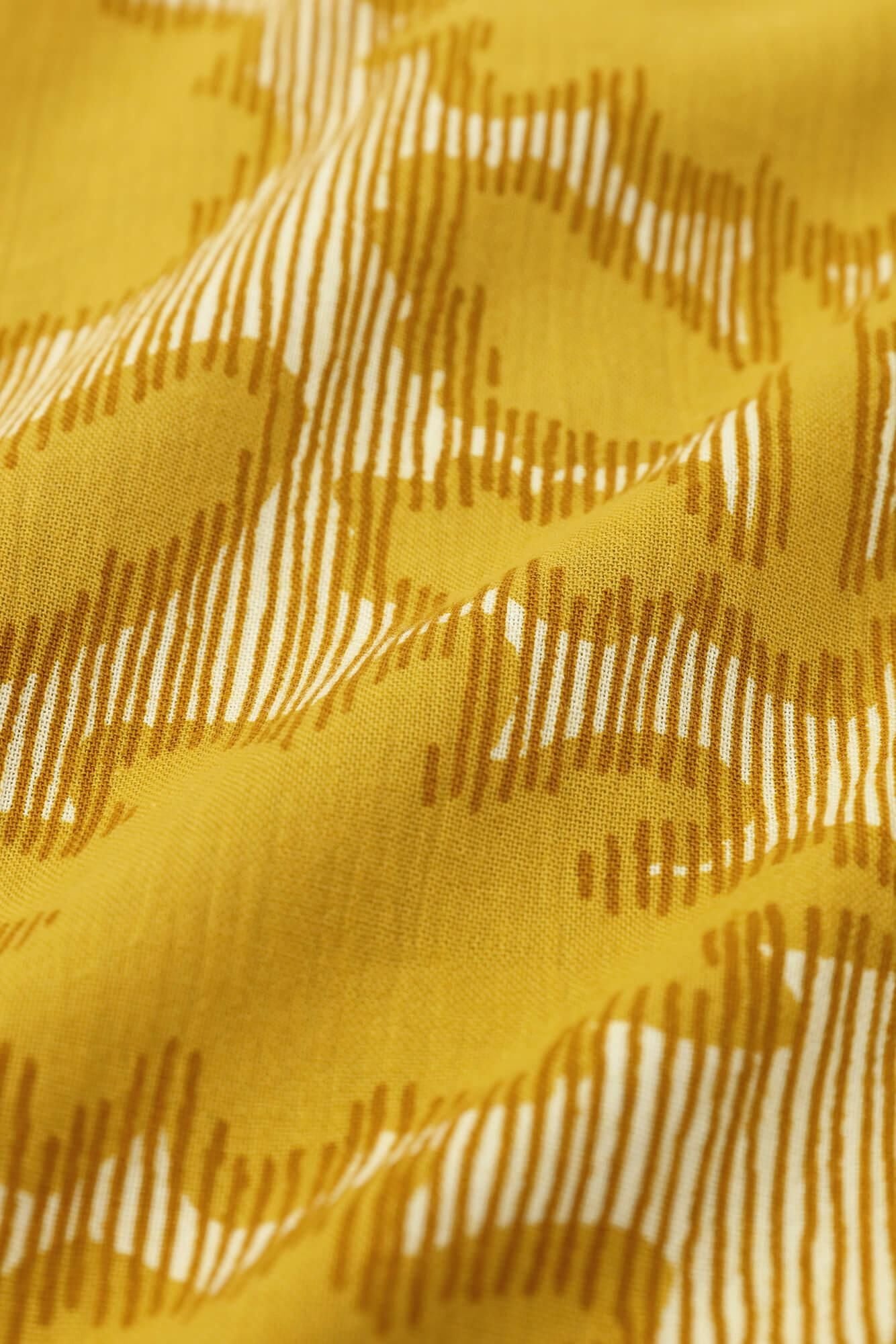 高島縮棉 20/20長袖襯衫/花影