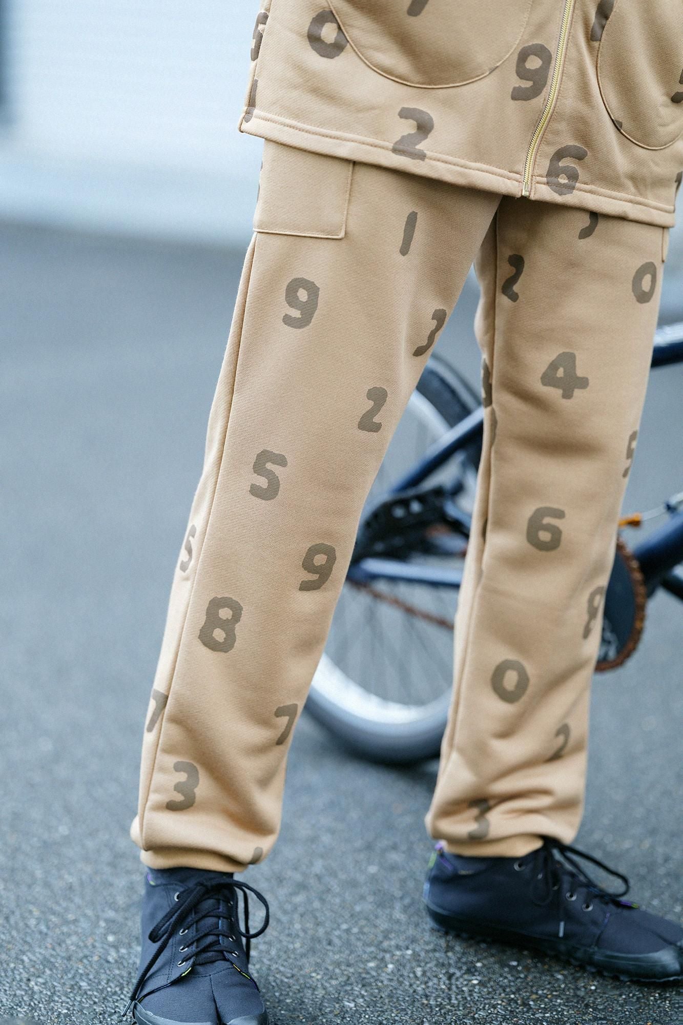 Fleece BIKE Pants / SO-SU-U Mulberry Brown