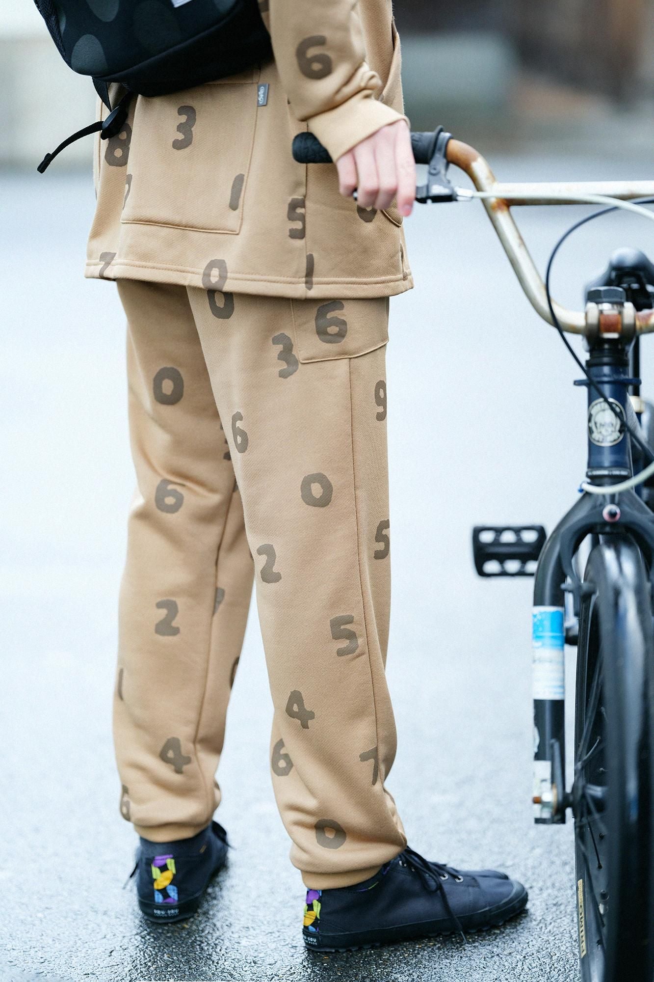 Fleece BIKE Pants / SO-SU-U Mulberry Brown