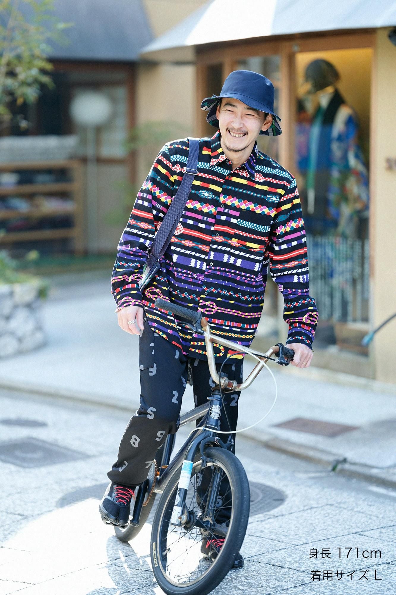 內抓毛BIKE長褲/ SO-SU-U十數黑色