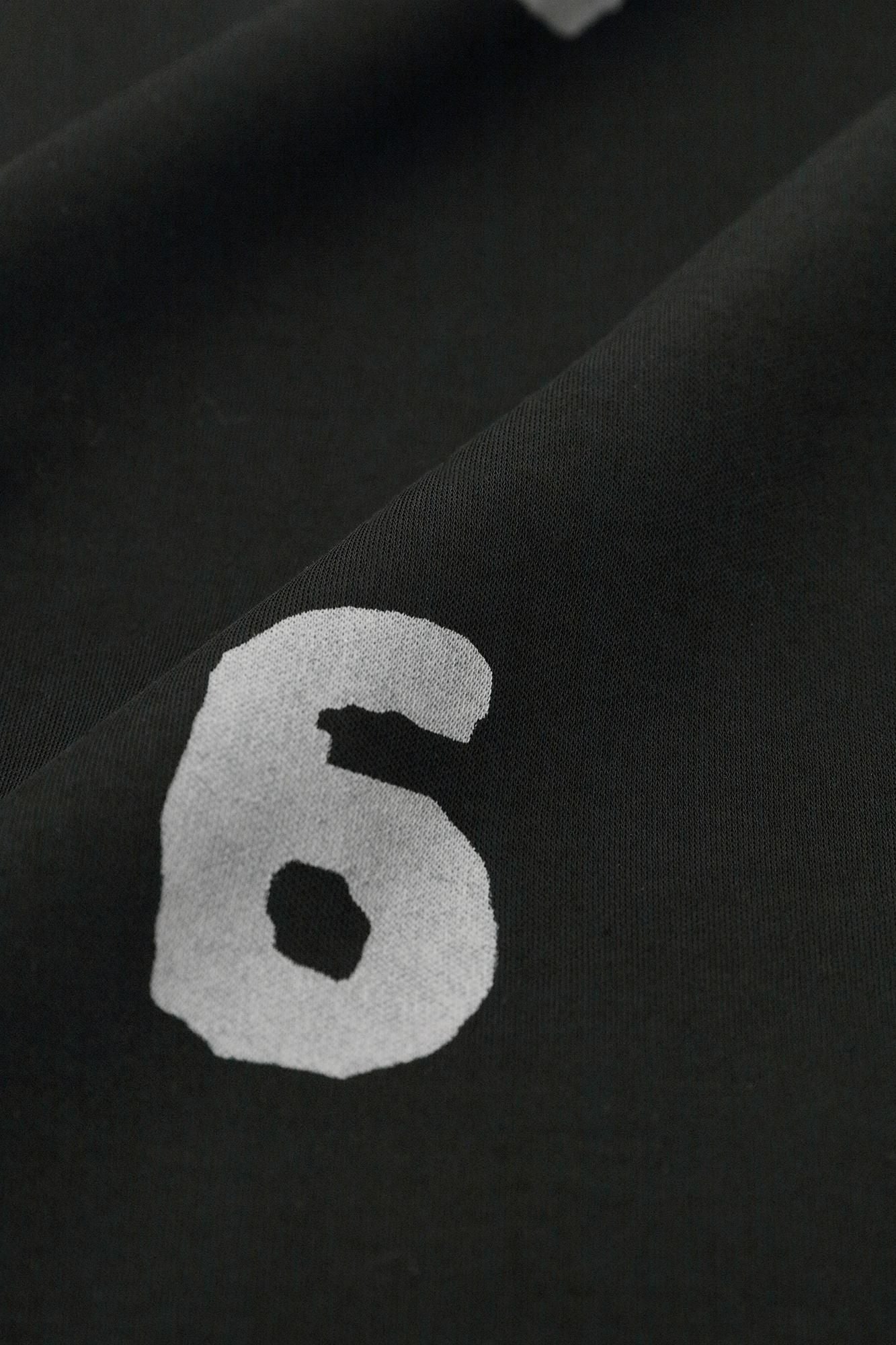 雙面編模切長袖T-shirt / SO-SU-U十數 上下(上下)黑色