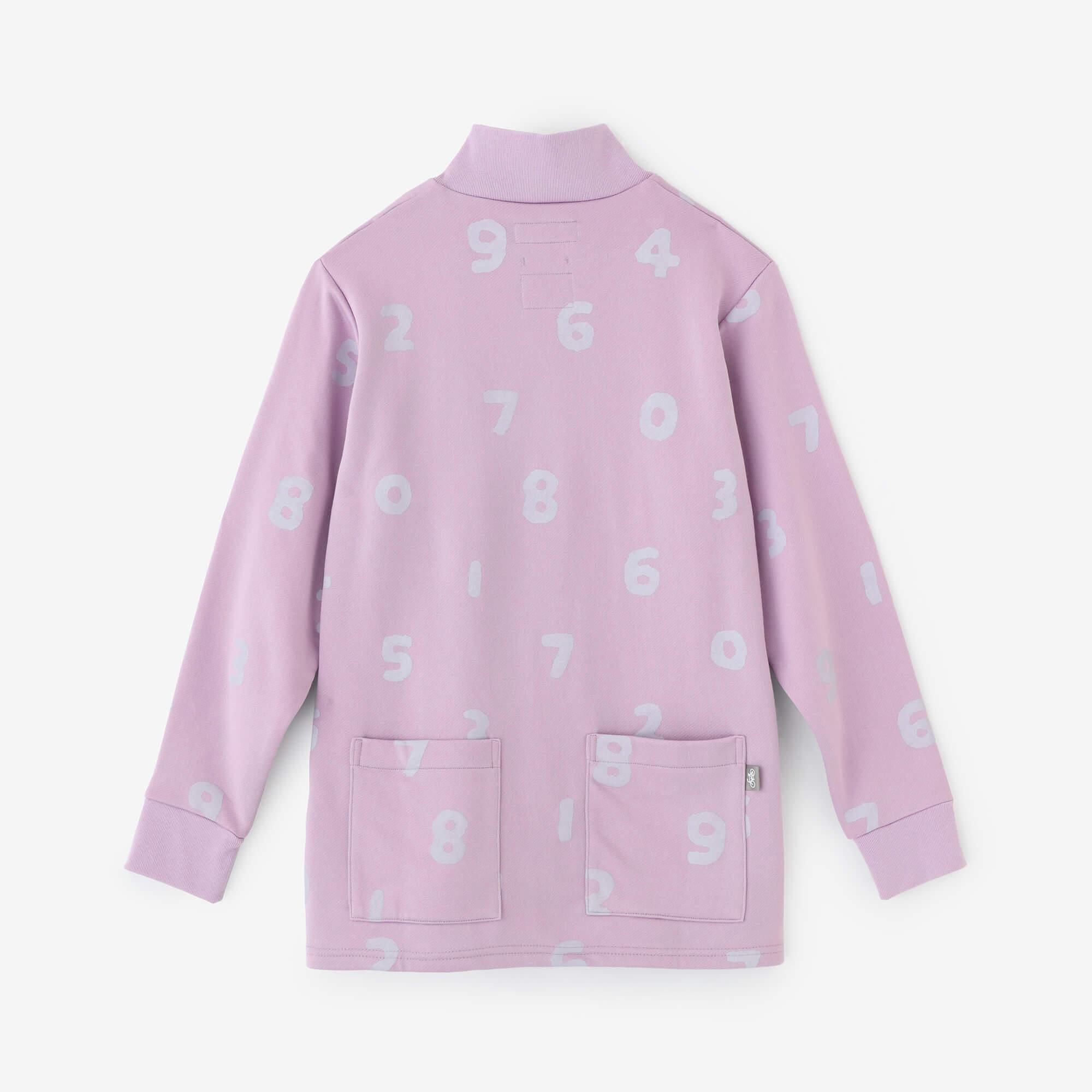 Fleece ZIP UP BIKE Blouson / SO-SU-U Light Grape Color