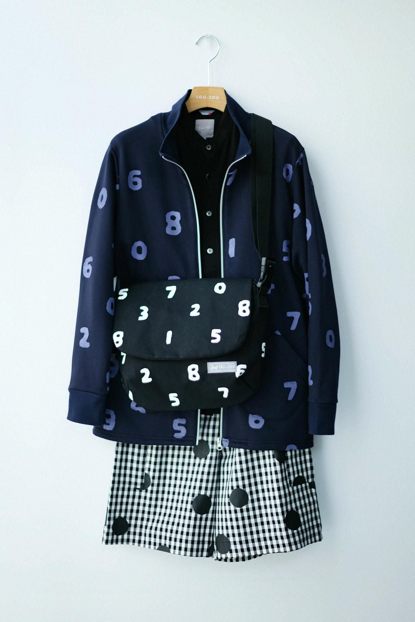 內抓毛ZIP UP BIKE外套/ SO-SU-U十數暗藍色