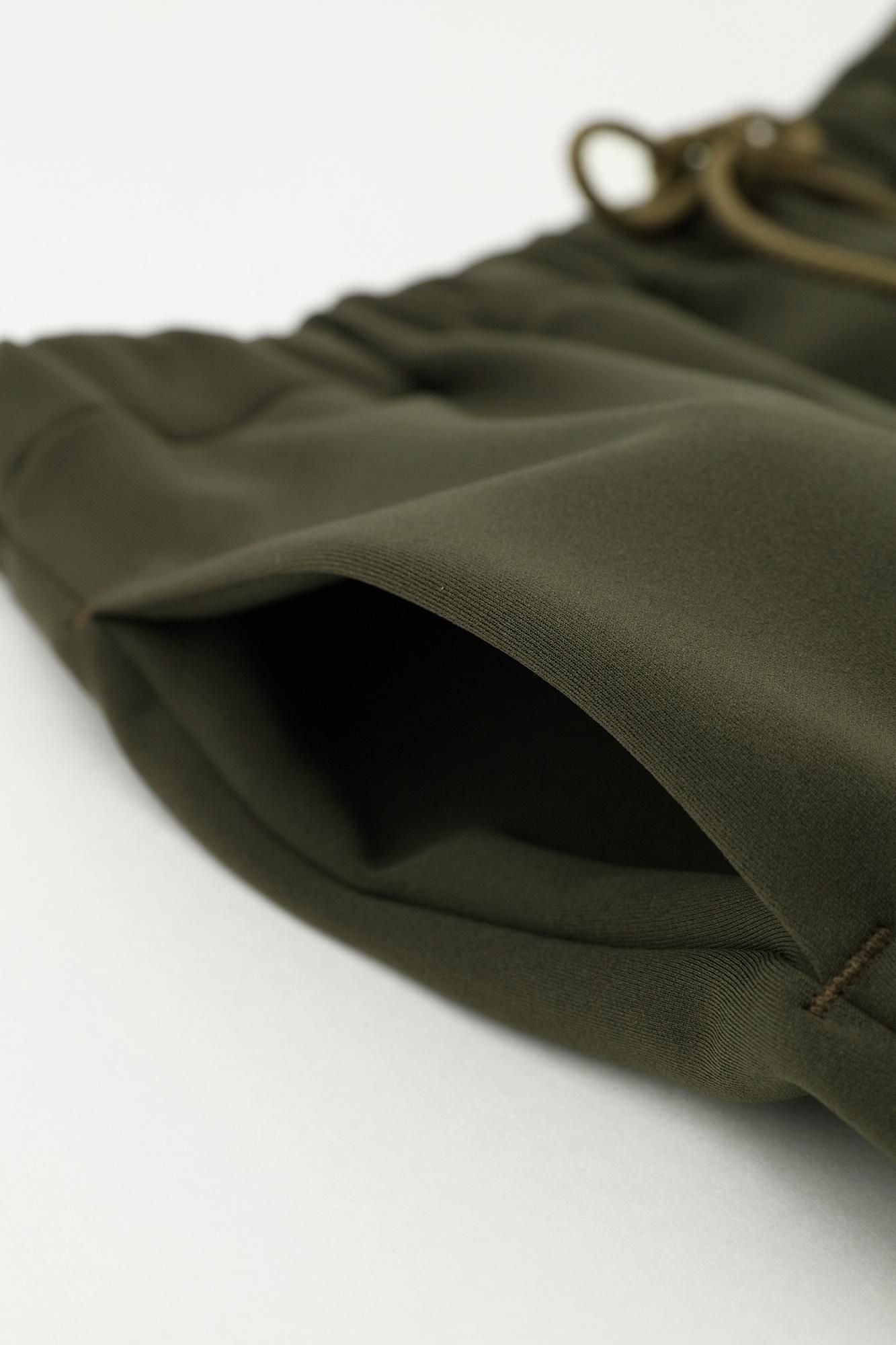 2WAY Stretch Cardboard Knit Wide Pants / Brownish Green