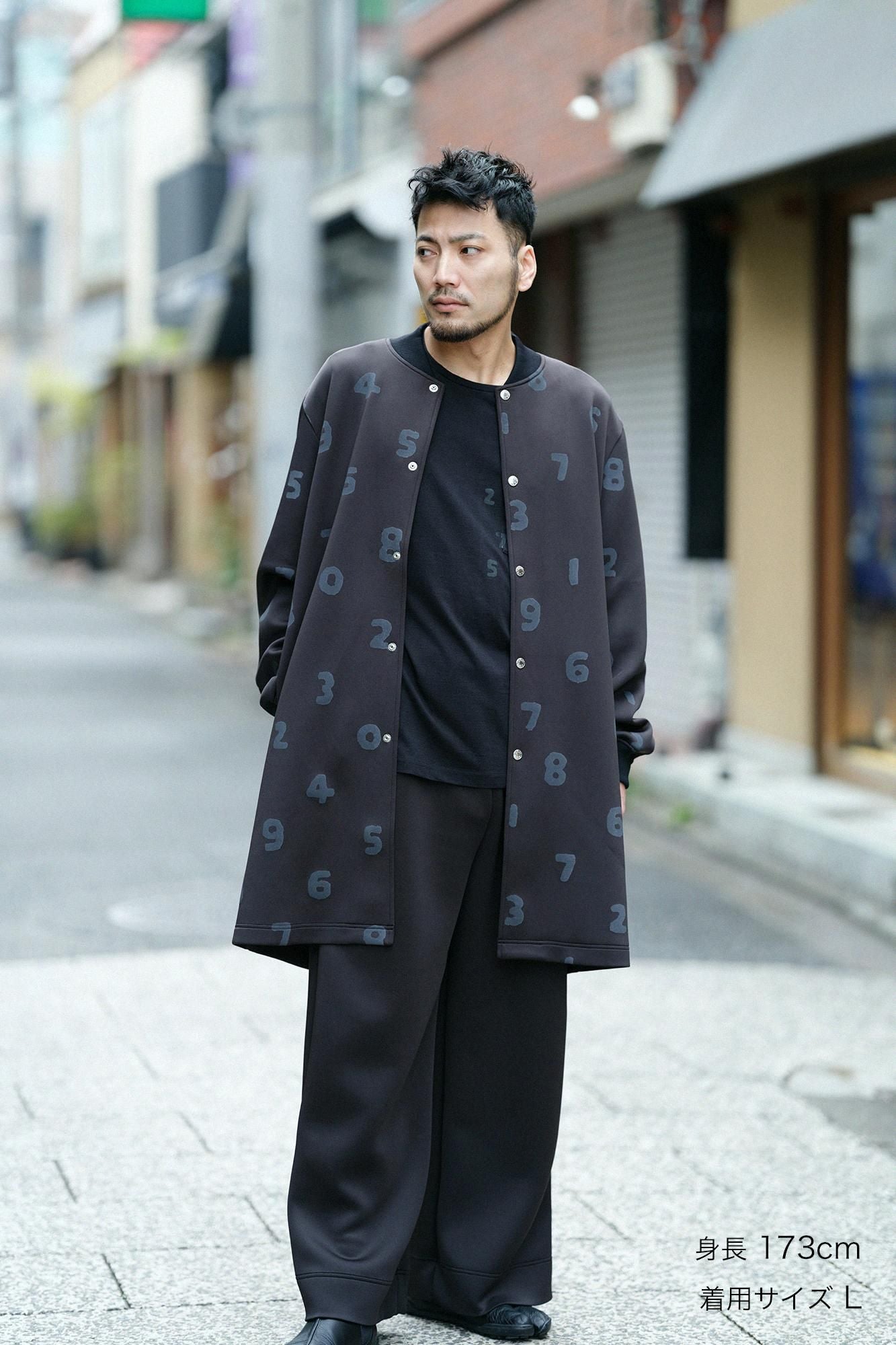 2WAY Stretch Cardboard Knit Wide Pants / Black