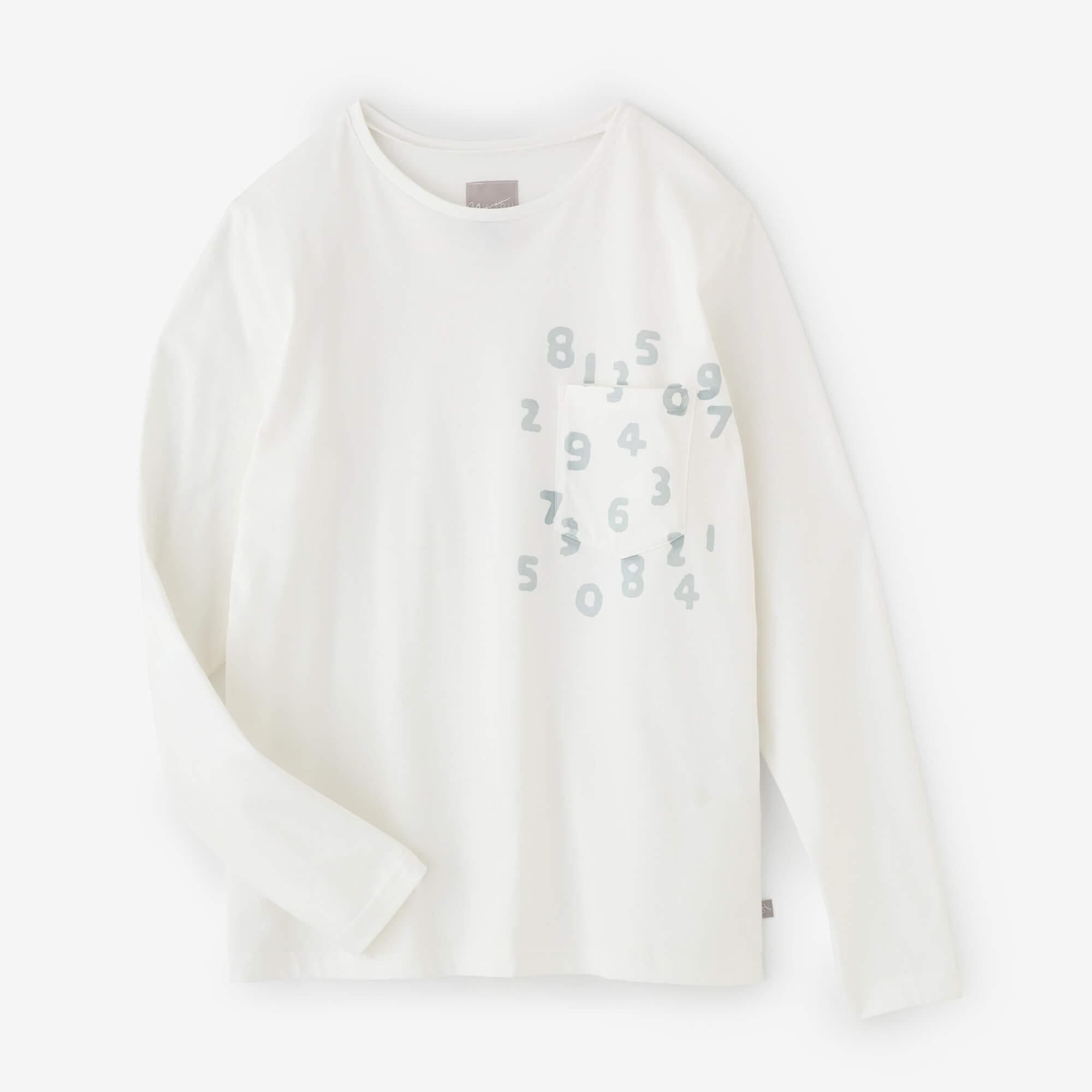 【net限定】30単 ハイゲージ天竺 長袖ポケットTシャツ/つくも