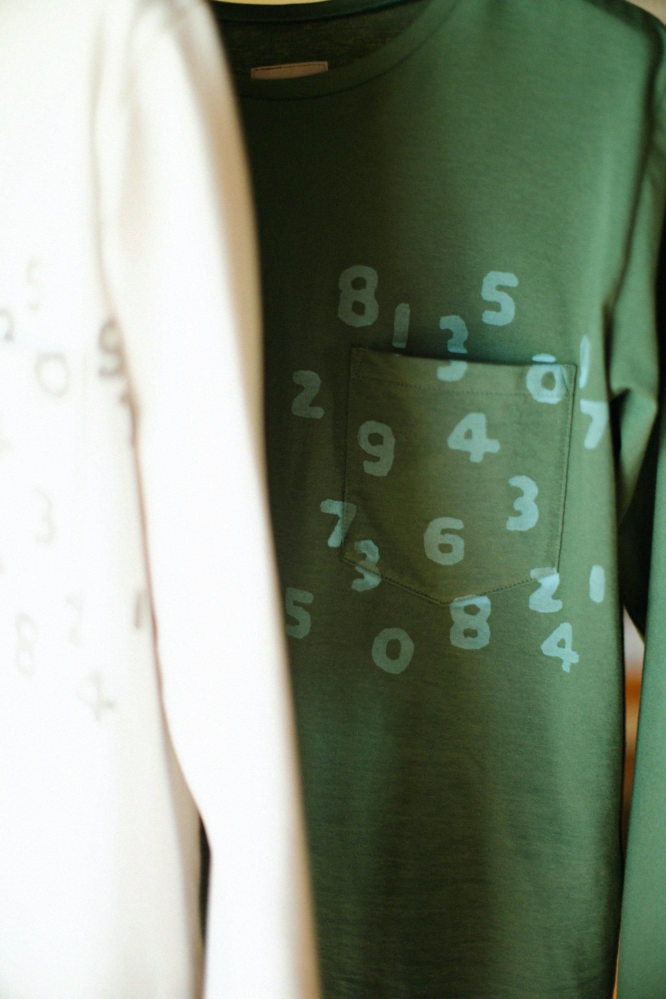 【net限定】30単 ハイゲージ天竺 長袖ポケットTシャツ/笹色(ささいろ)