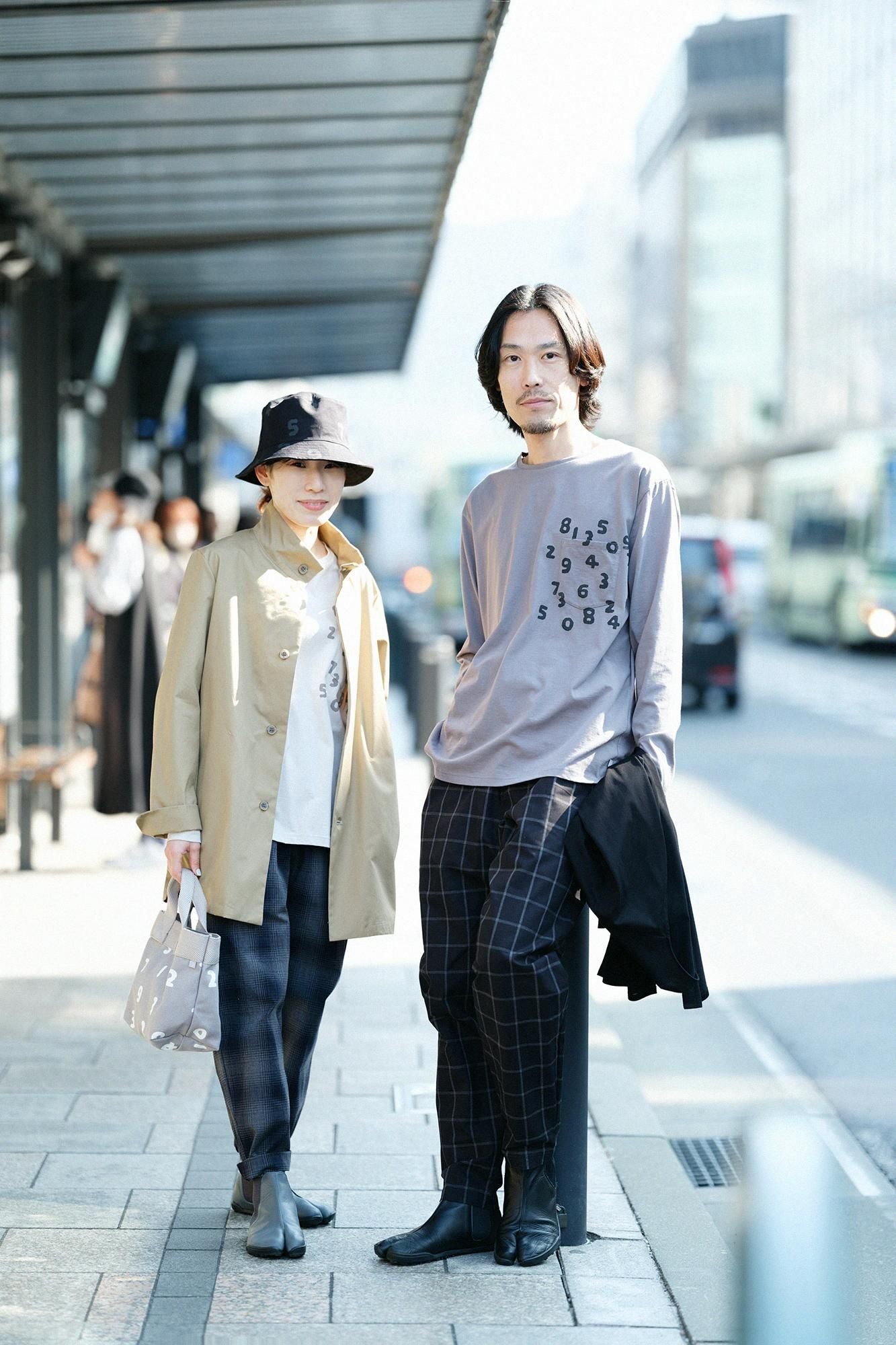 【online한정】30 단일 고 게이지천축 긴 소매포켓 T셔츠/리드 컬러 (작은)