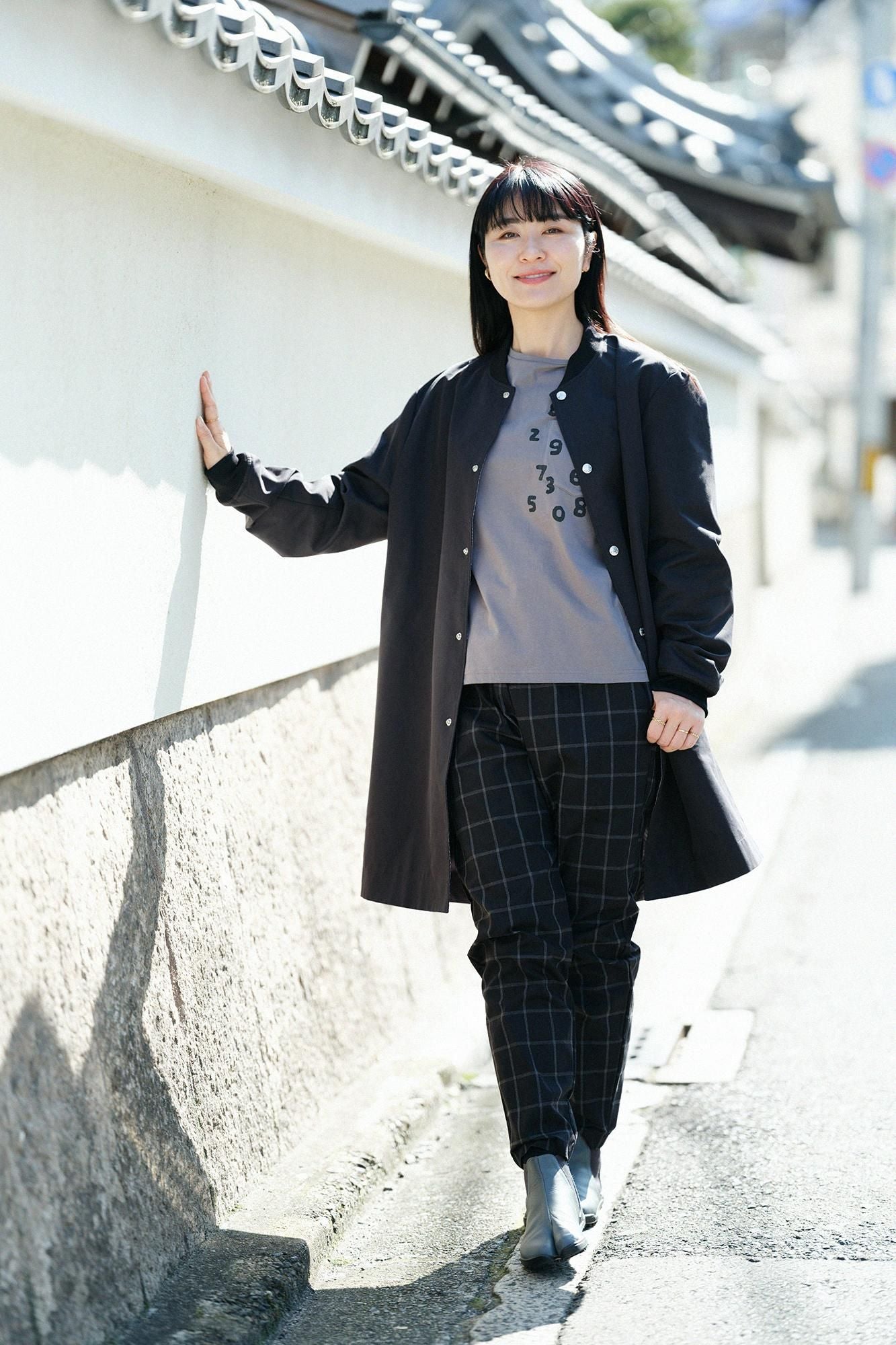 【online한정】30 단일 고 게이지천축 긴 소매포켓 T셔츠/리드 컬러 (작은)