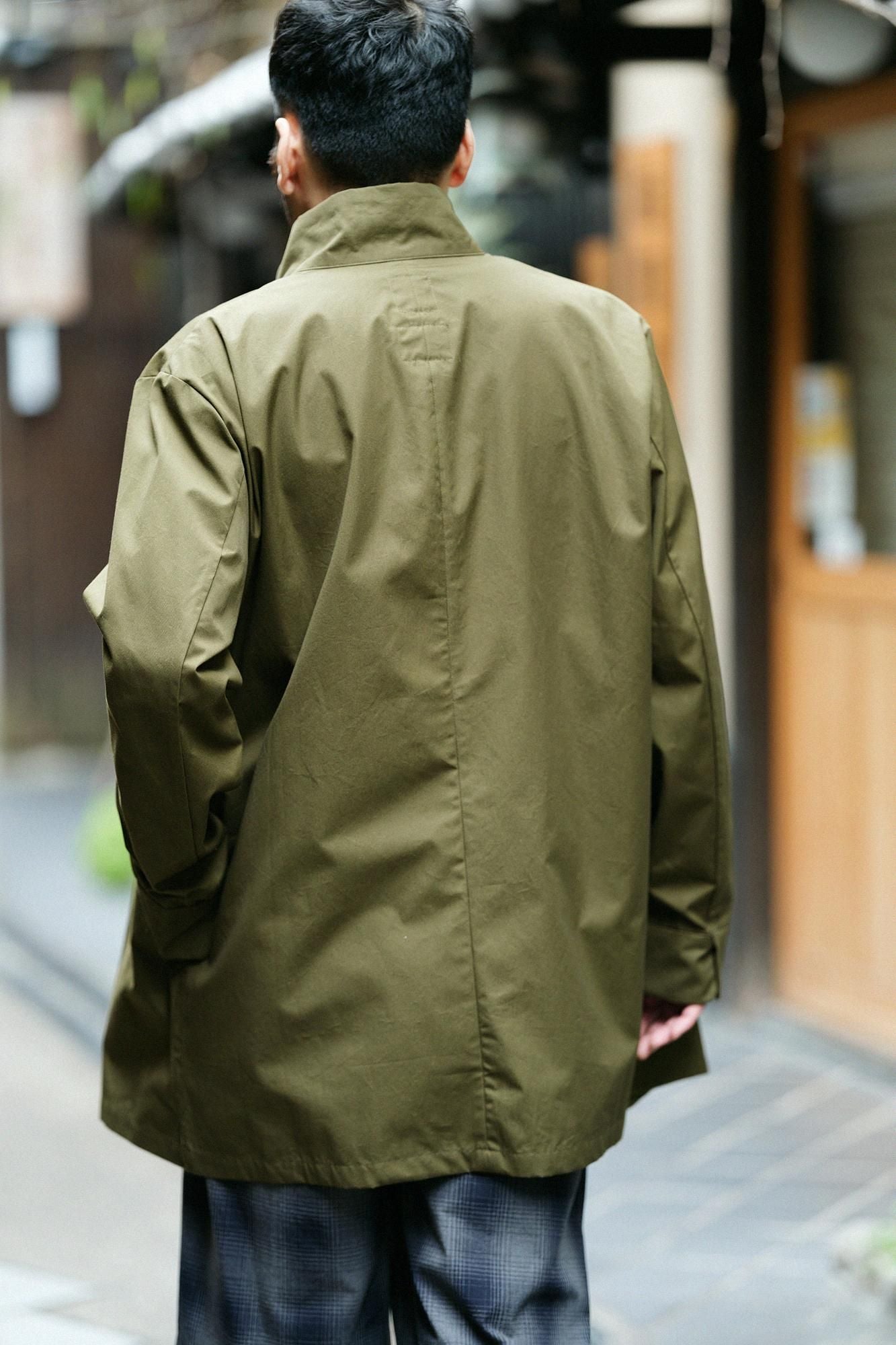 60雙Ventile(R)Cross立領短外套/橄欖綠× SO-SU-U十數 綾