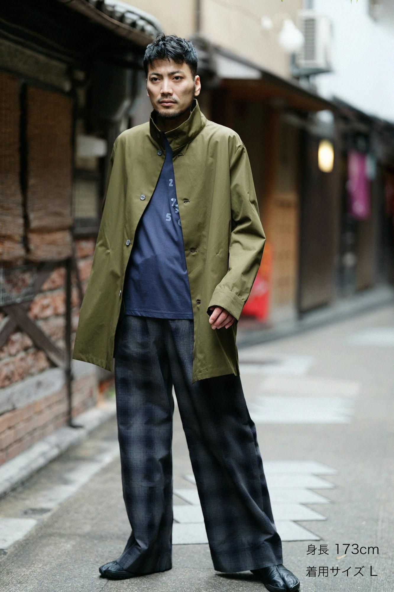 60雙Ventile(R)Cross立領短外套/橄欖綠× SO-SU-U十數 綾