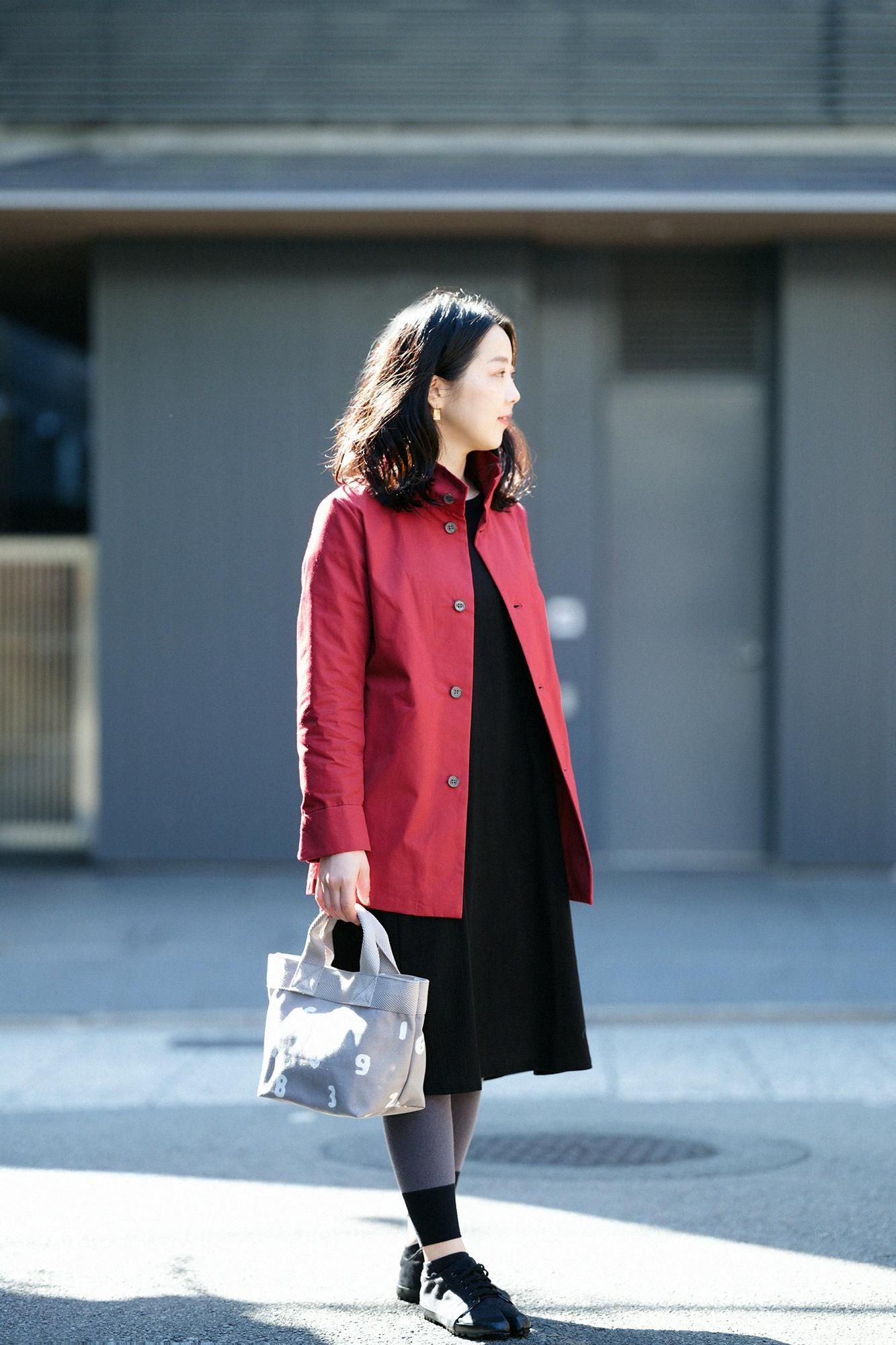 60 Pair Ventile (R) Cross Stand Collar Short Coat / Scarlet × SO-SU-U Twill